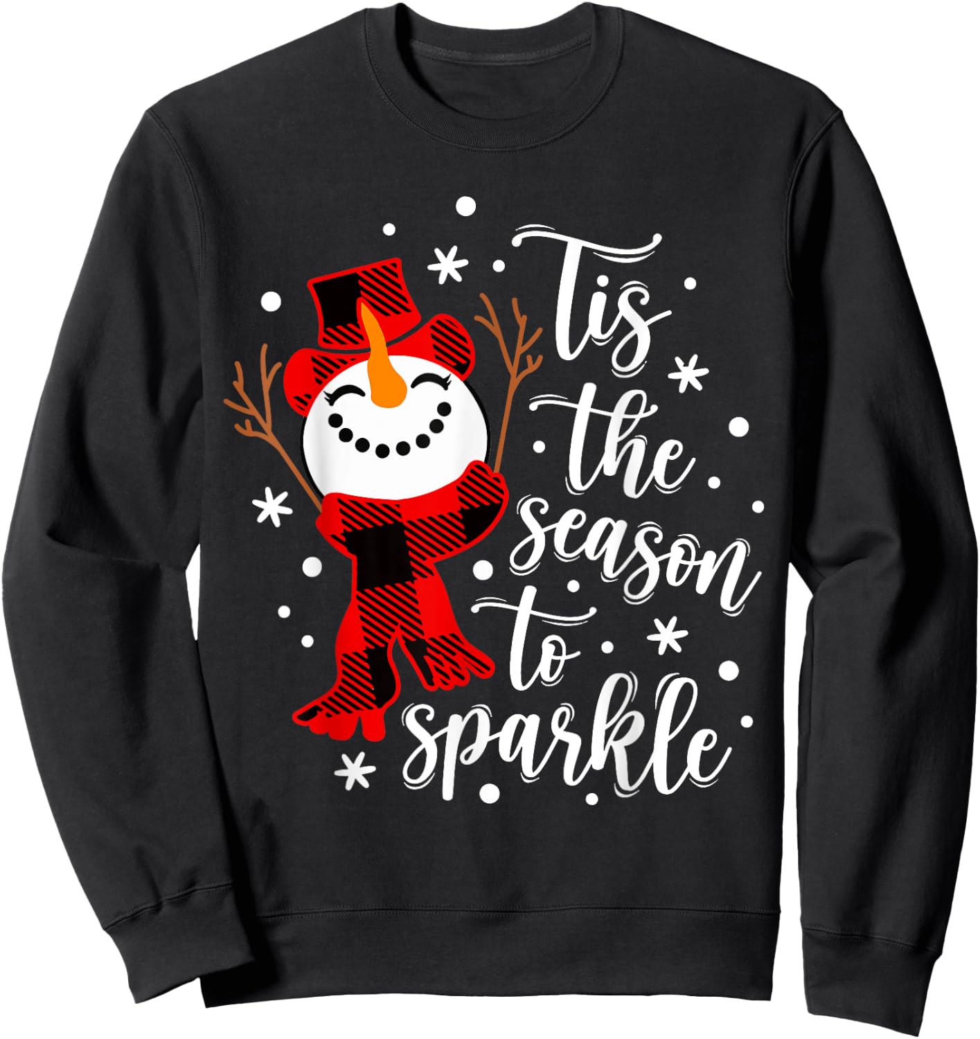 Tis The Season To Sparkle Matching Family Sweatshirt - Sweatshirt | Black