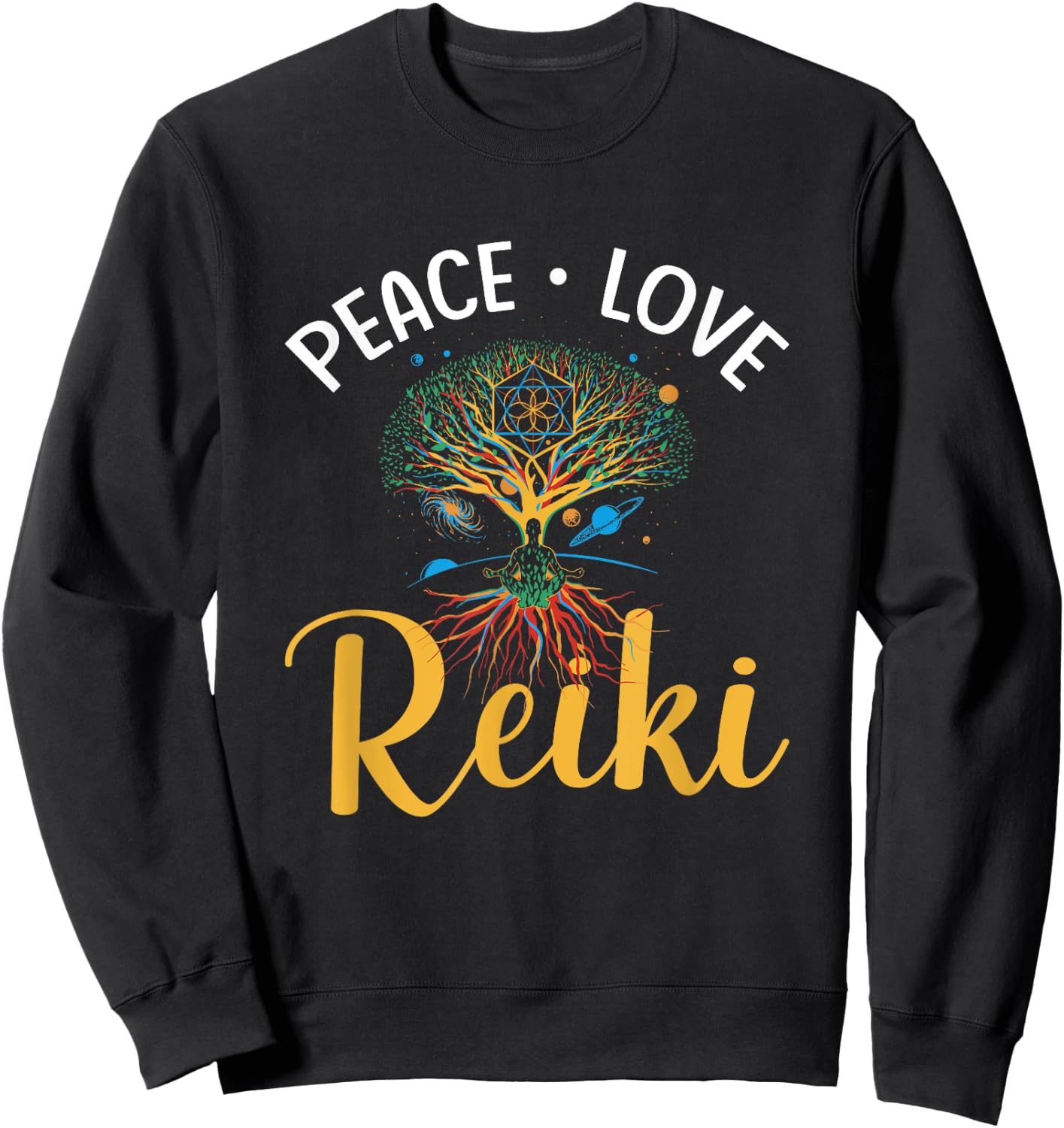 Holistic Reiki Healing Reiki Practitioner Sweatshirt - Sweatshirt | Black