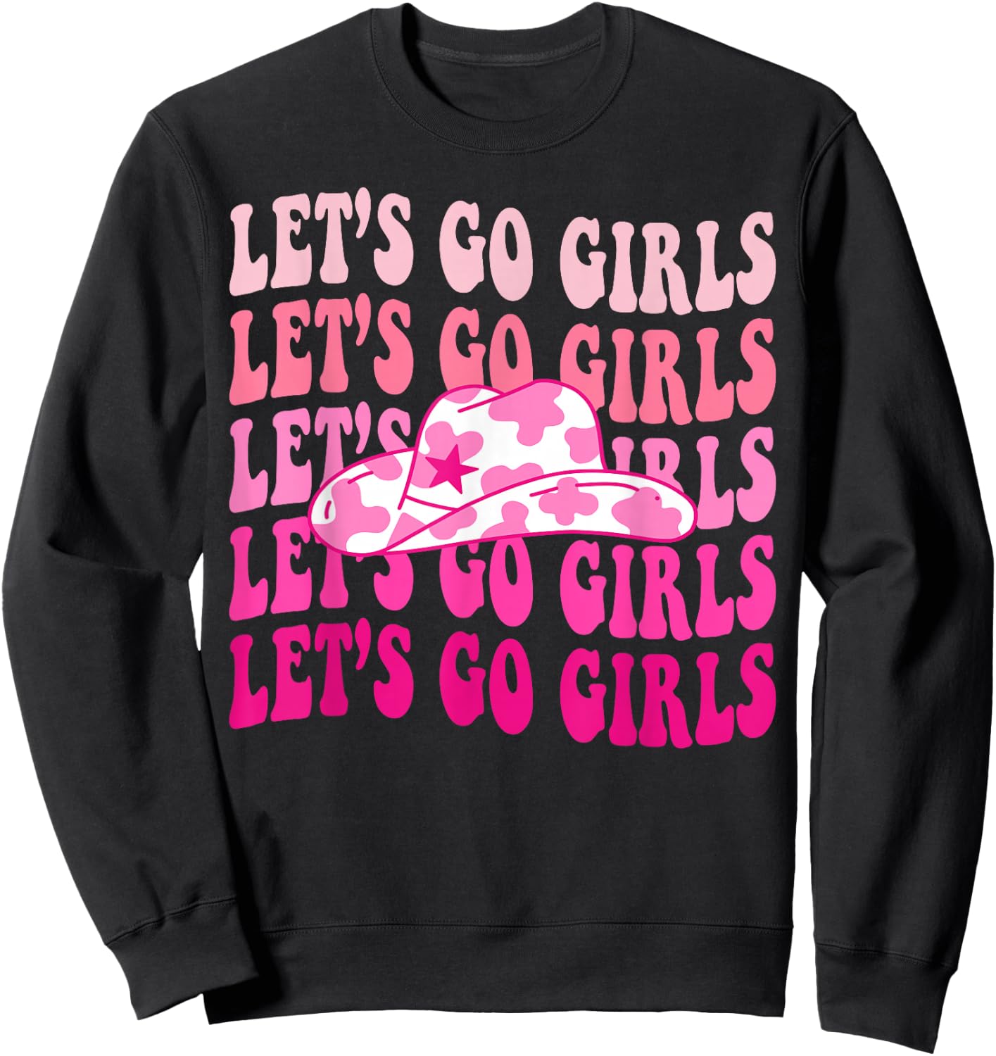 Let's Go Girls Groovy Man I Feel Like a Bride Bachelorette Small Sweatshirt - Sweatshirt | Black