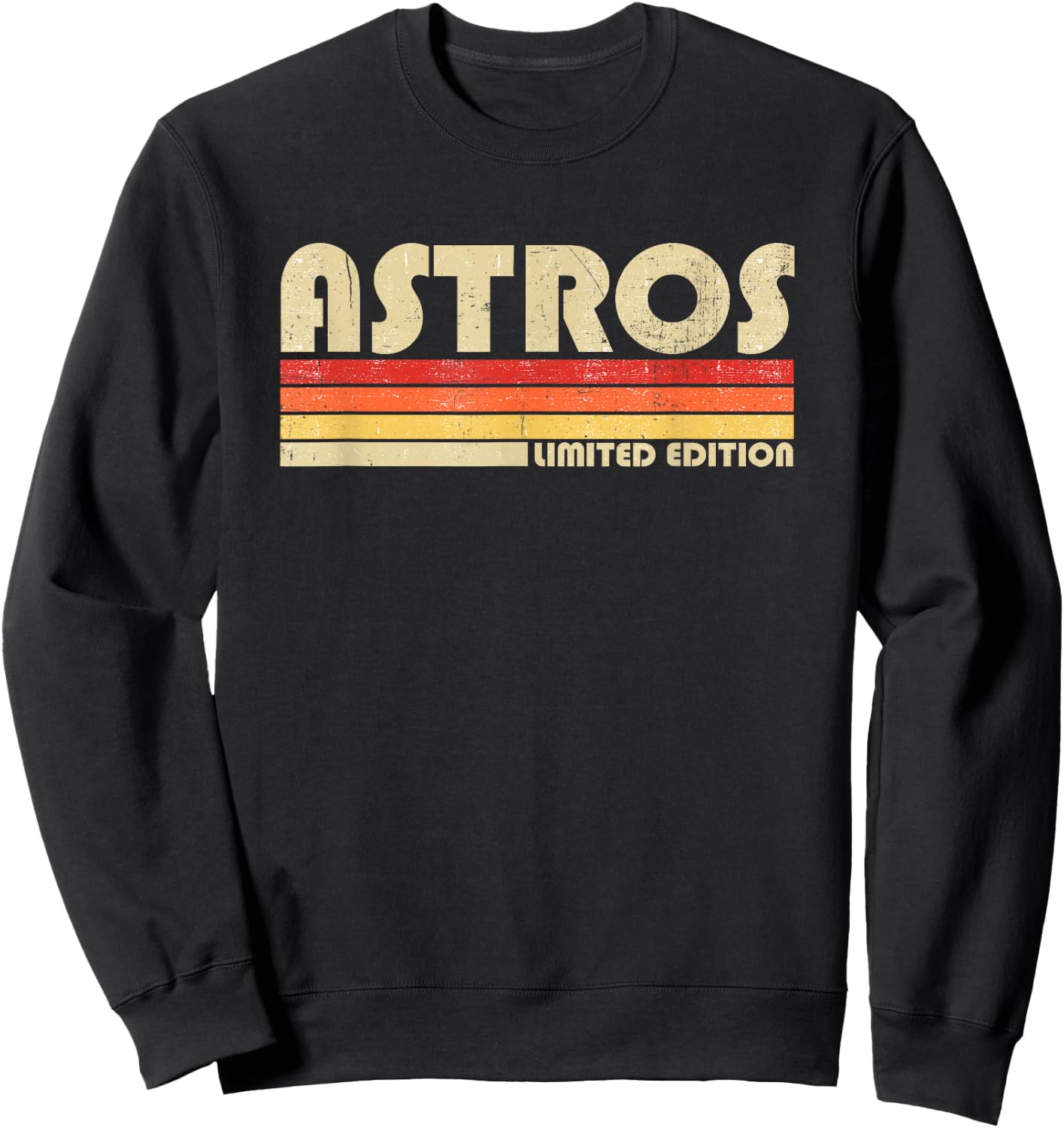 Astros Name Personalized Vintage Retro Gift Women Sweatshirt - Sweatshirt | Black