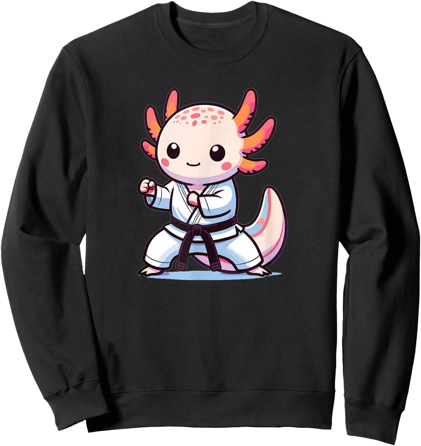 Sports Axolotls Martial Arts Karate Axolotl Sweatshirt - Sweatshirt | Black