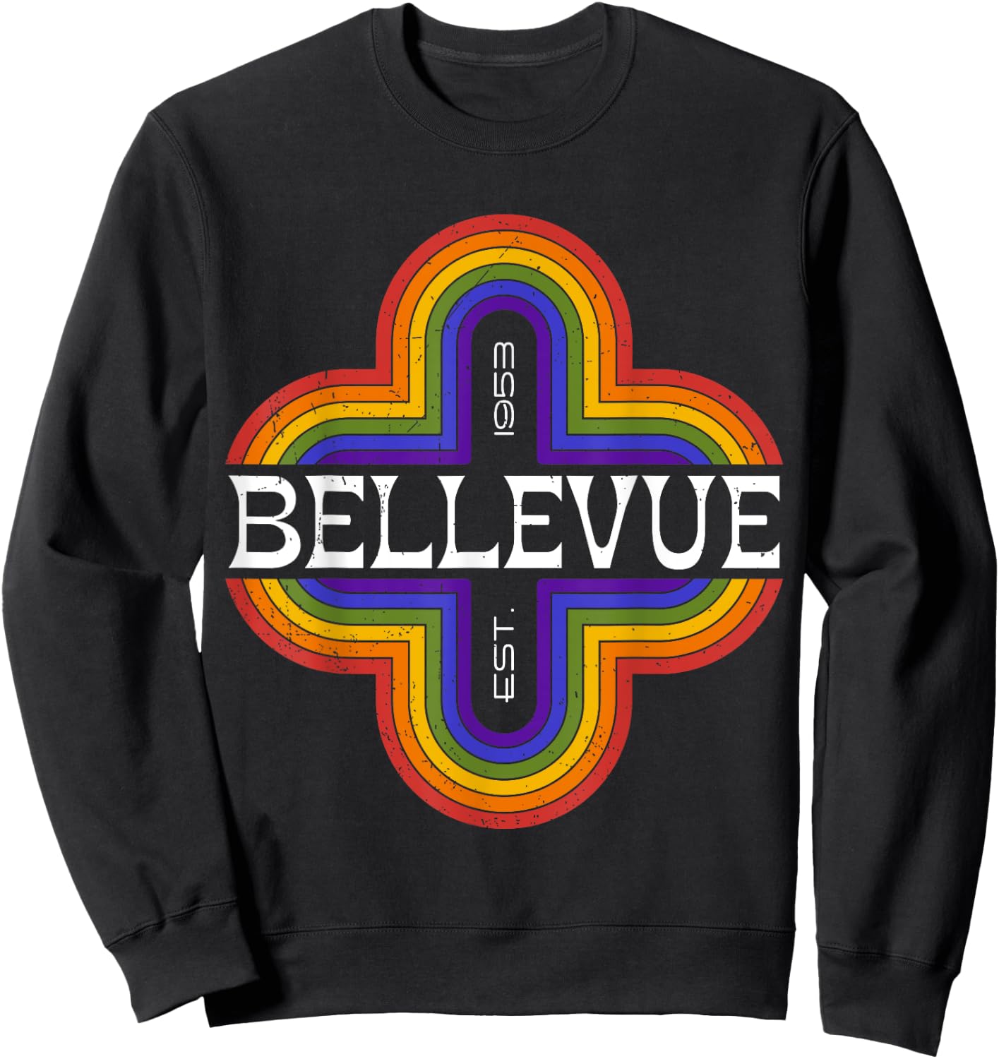 Vintage Bellevue WA souvenir Sweatshirt - Sweatshirt | Black