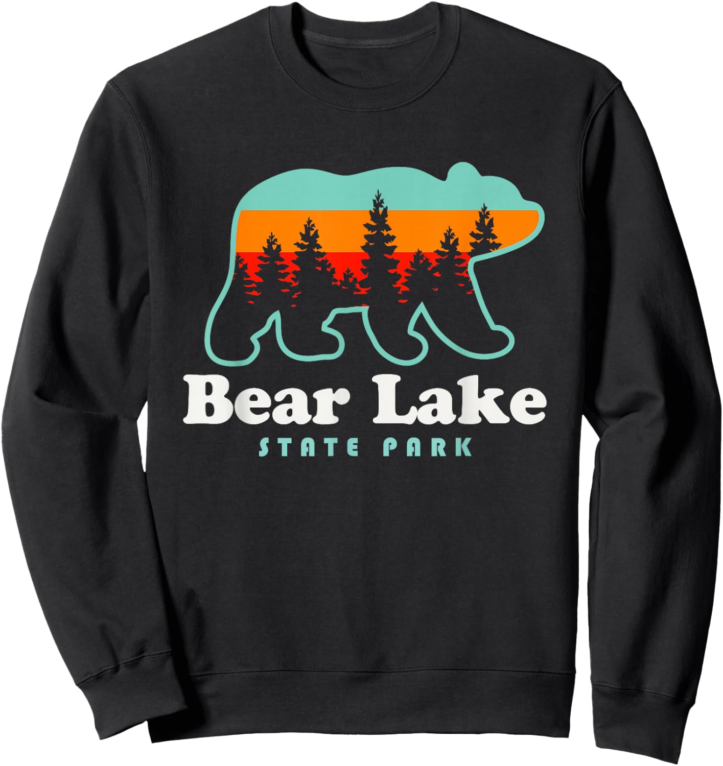 Bear Lake State Park Camping Utah Hiking Sweatshirt - Sweatshirt | Black