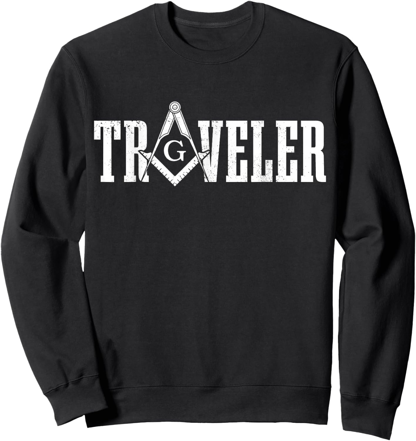 Mason Traveler Masonic Square and Compass Sweatshirt - Sweatshirt | Black