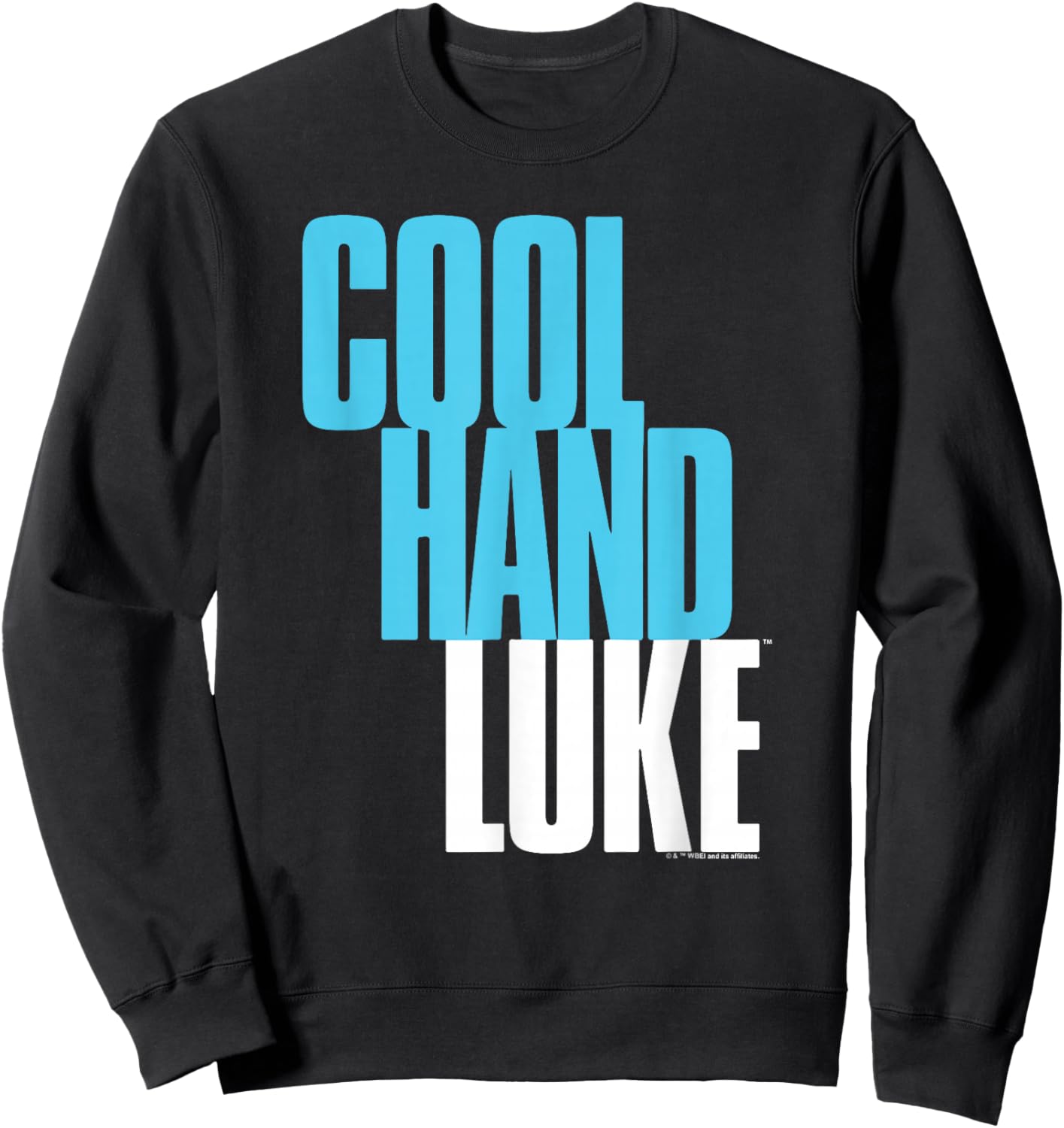 WB100 Cool Hand Luke Bold Vintage Movie Logo Sweatshirt - Sweatshirt | Black