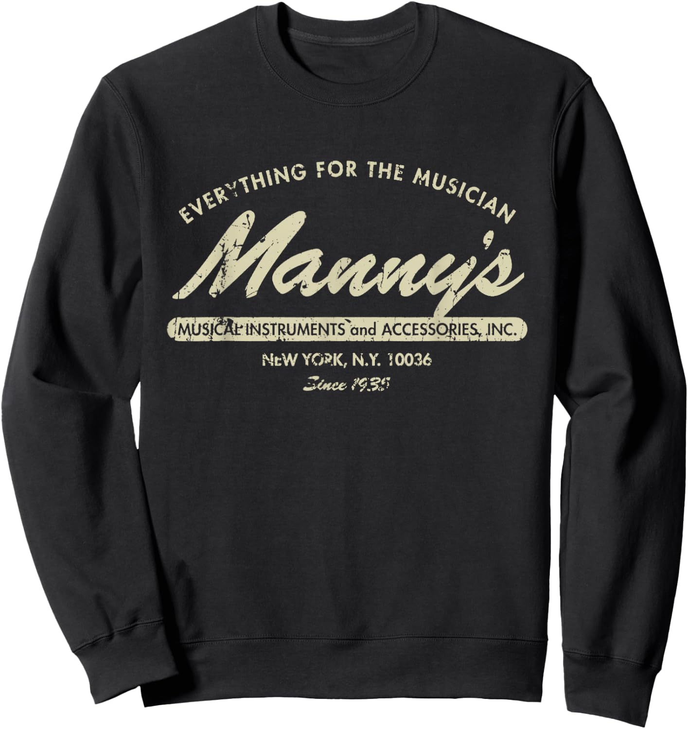 Manny's Music 1935 Sweatshirt - Sweatshirt | Black