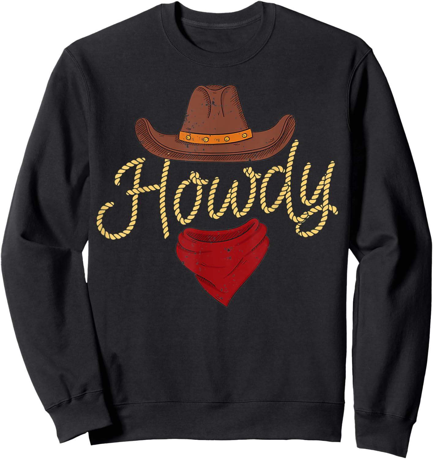 Howdy Cowboy Sweatshirt - Sweatshirt | Black