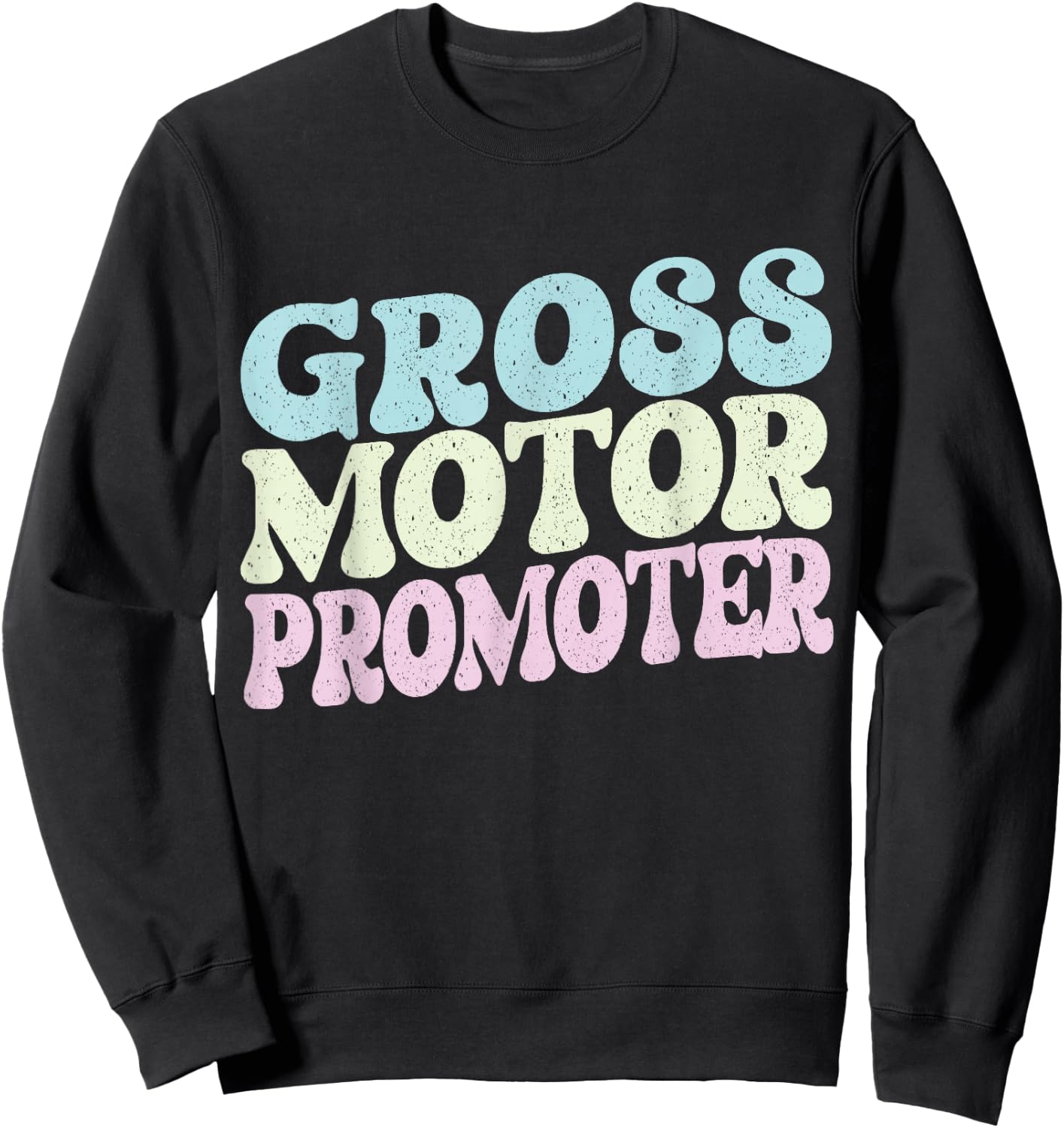 Gross Motor Promoter Physical Therapist Assistant Future PT Sweatshirt - Sweatshirt | Black