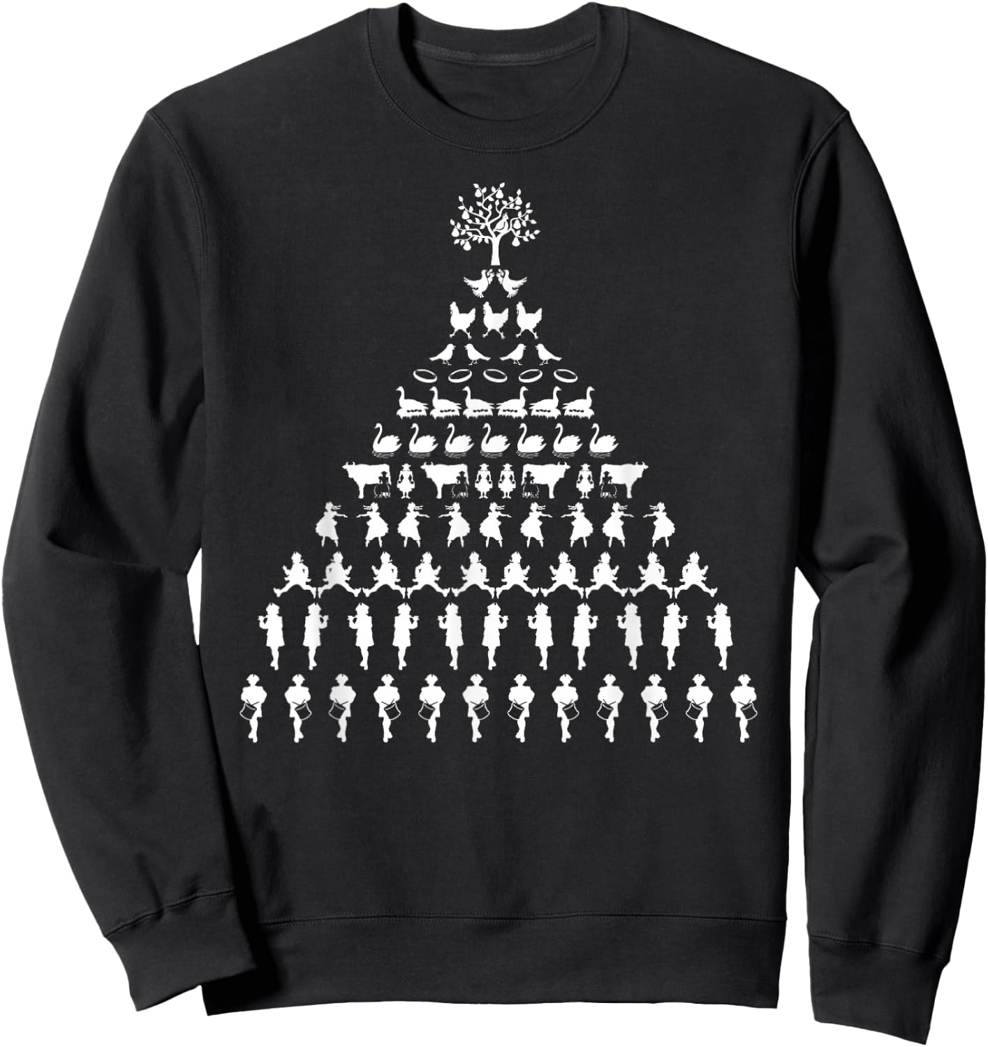 12 Days Of Christmas Sweatshirt - Sweatshirt | Black