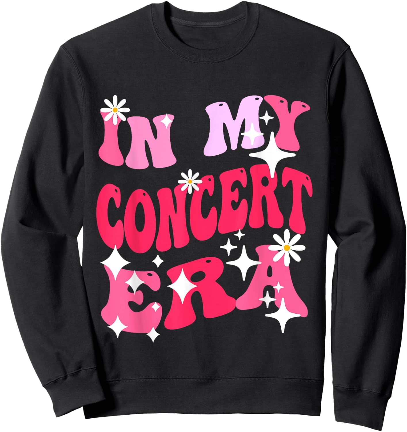 In My Concert Era Breast Cancer Awareness Music Concert 2023 Sweatshirt - Sweatshirt | Black