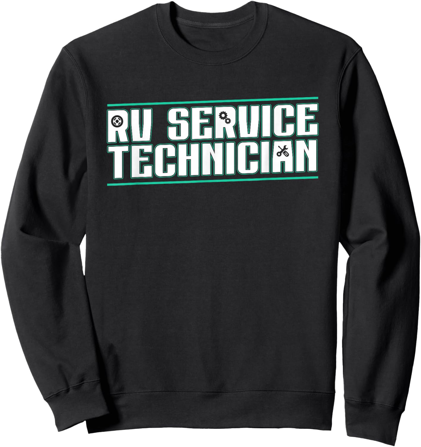 RV Service Technician Motorhome Mechanic Travel Trailer Tech Sweatshirt - Sweatshirt | Black