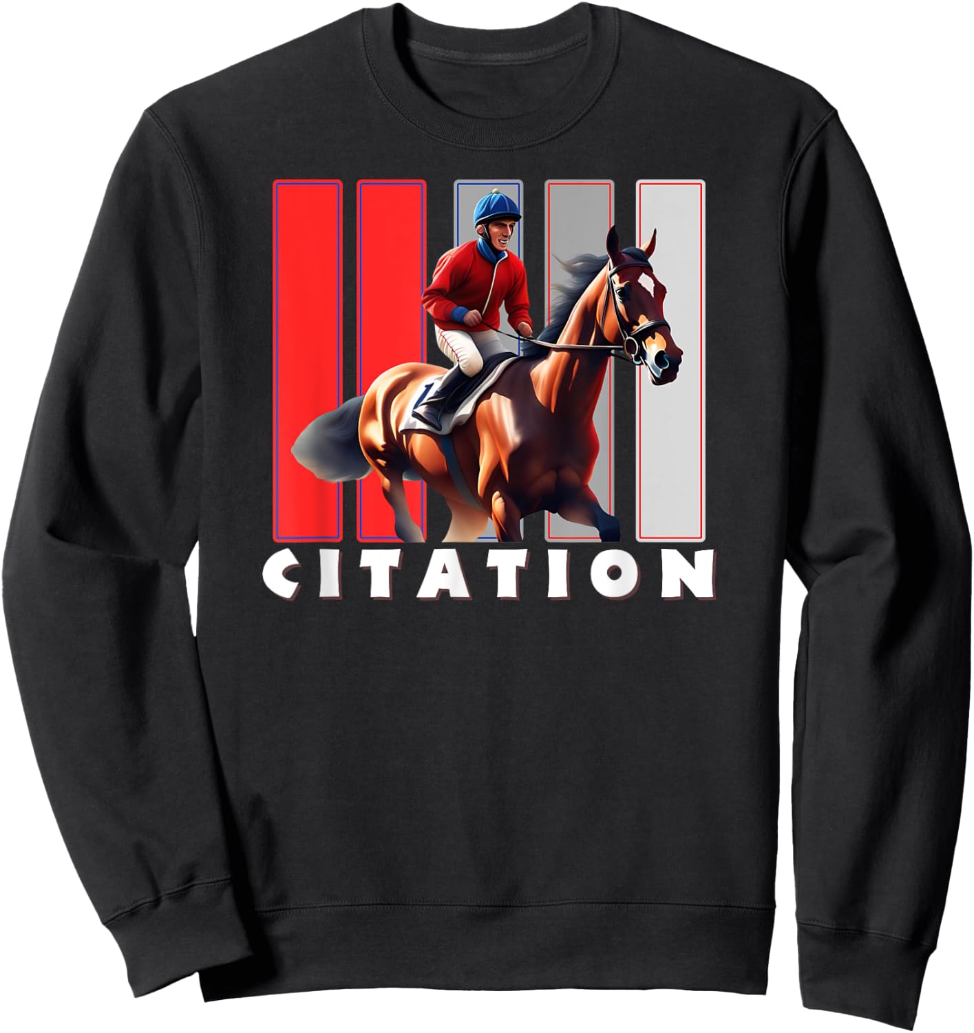 Citation Horse, Thoroughbred, Del Mar, Santa Anita Shirt Sweatshirt - Sweatshirt | Black