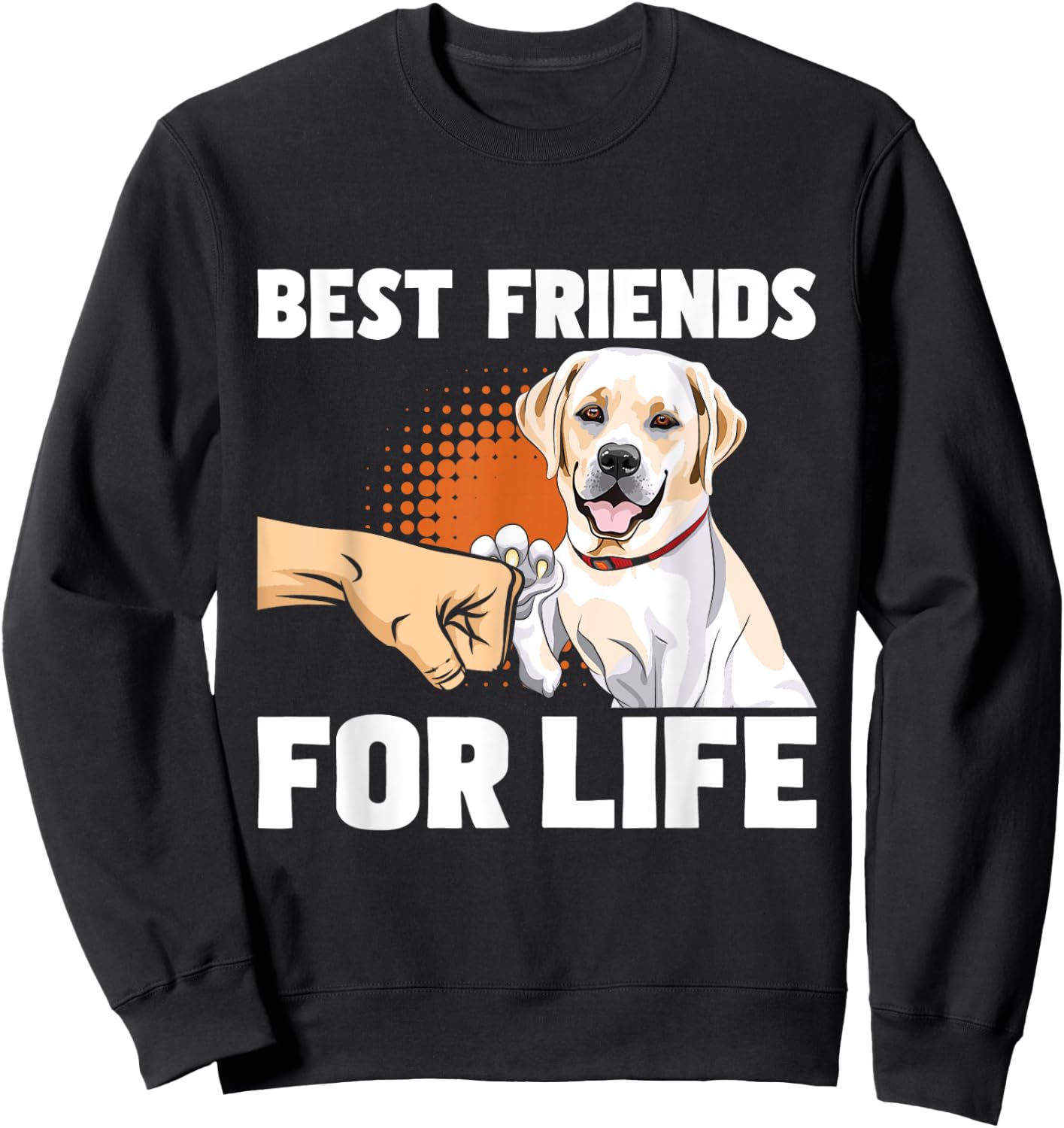 Funny Labrador Shirts Best Friends For Life - Labrador Lover Dog Trainer Pet Owner Sweatshirt - Sweatshirt | Black