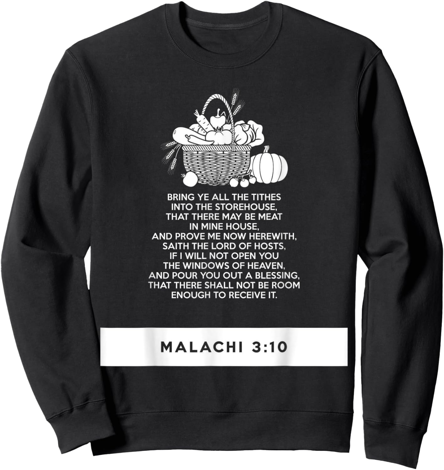 proverbs bible study Malachi 3 10 Sweatshirt - Sweatshirt | Black