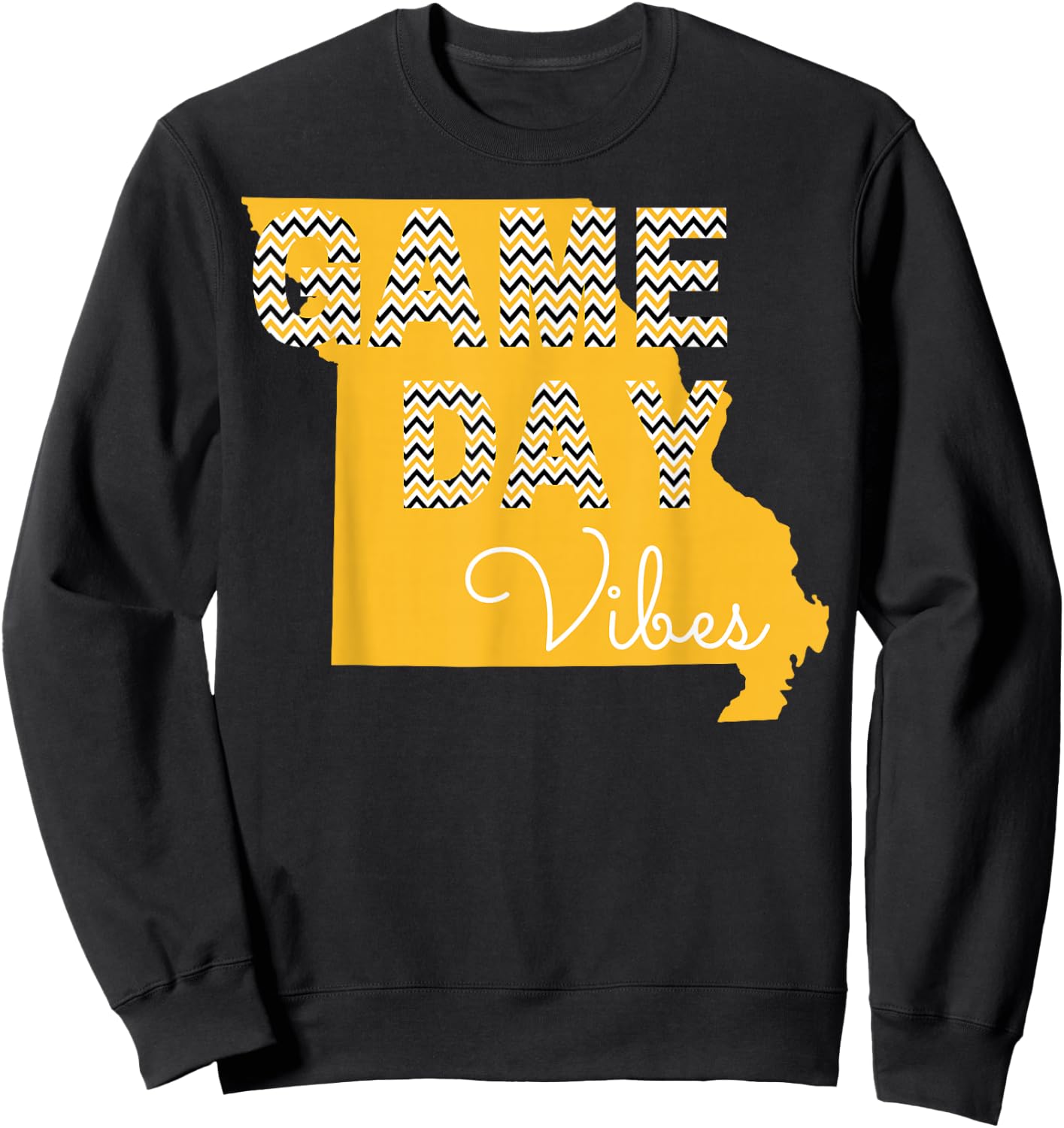 Missouri Football Game Day Vibes Fall Tailgate Sweatshirt - Sweatshirt | Black