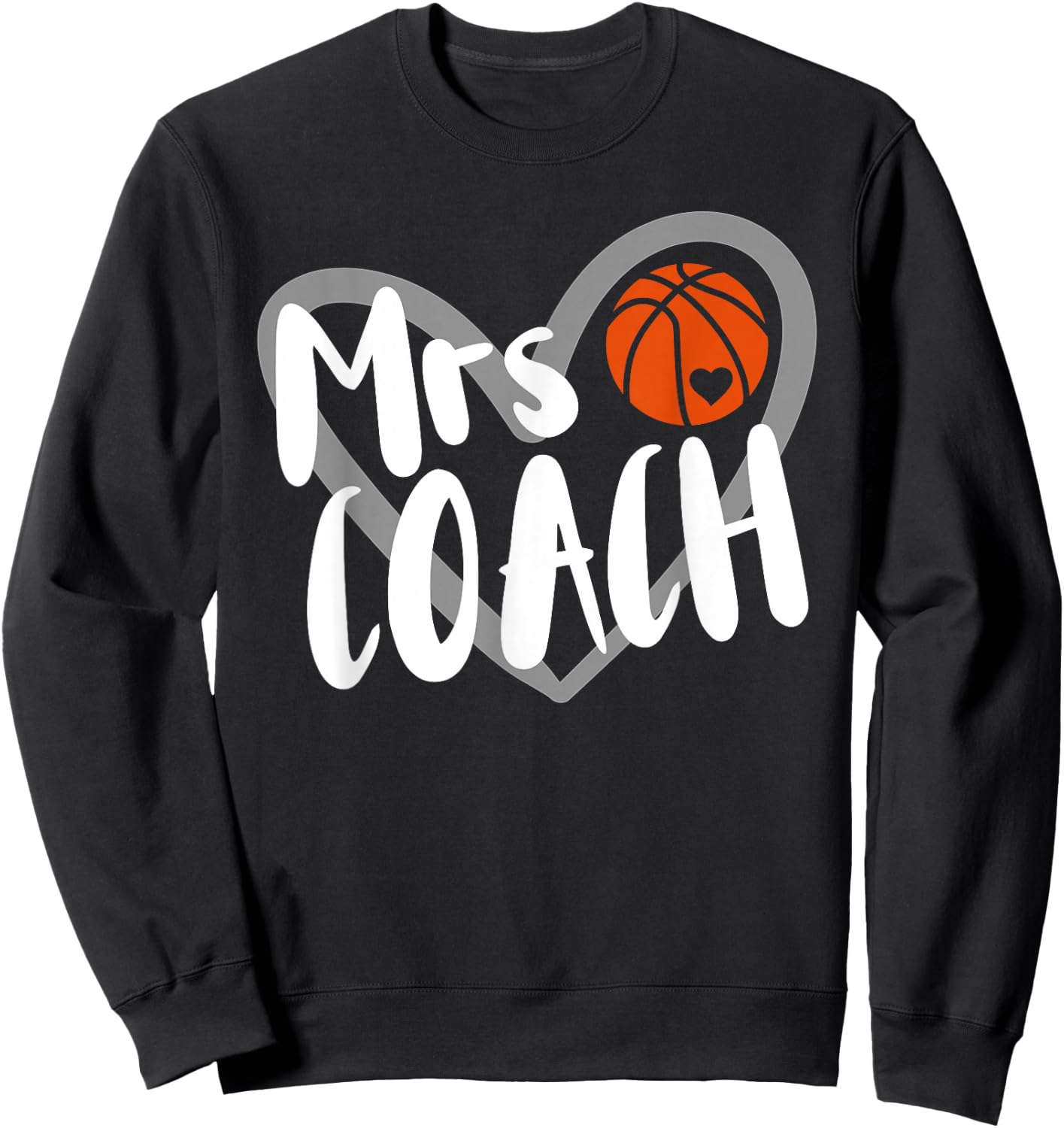 Basketball Woman Coach Wife Sweatshirt - Sweatshirt | Black