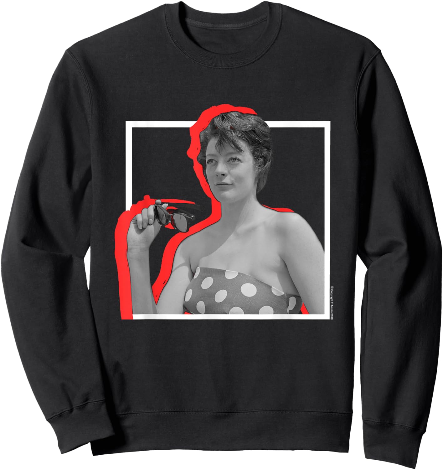 TV Times Maggie Smith Retro Frame Sweatshirt - Sweatshirt | Black