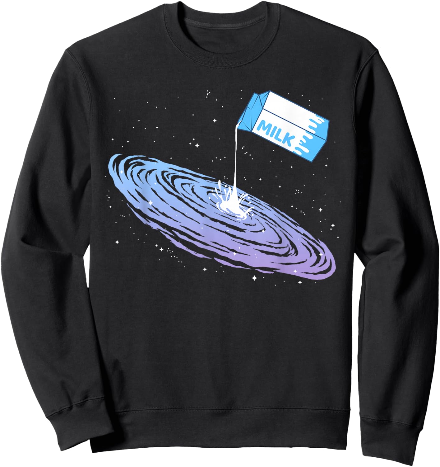 Funny Milky Way Galaxy for Astronomers Sweatshirt - Sweatshirt | Black