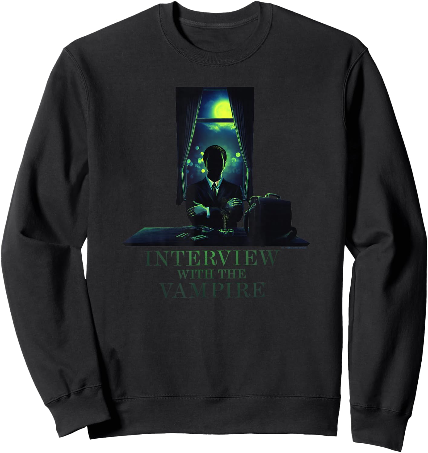 WB100 Interview with The Vampire Louis Midnight Silhouette Sweatshirt - Sweatshirt | Black