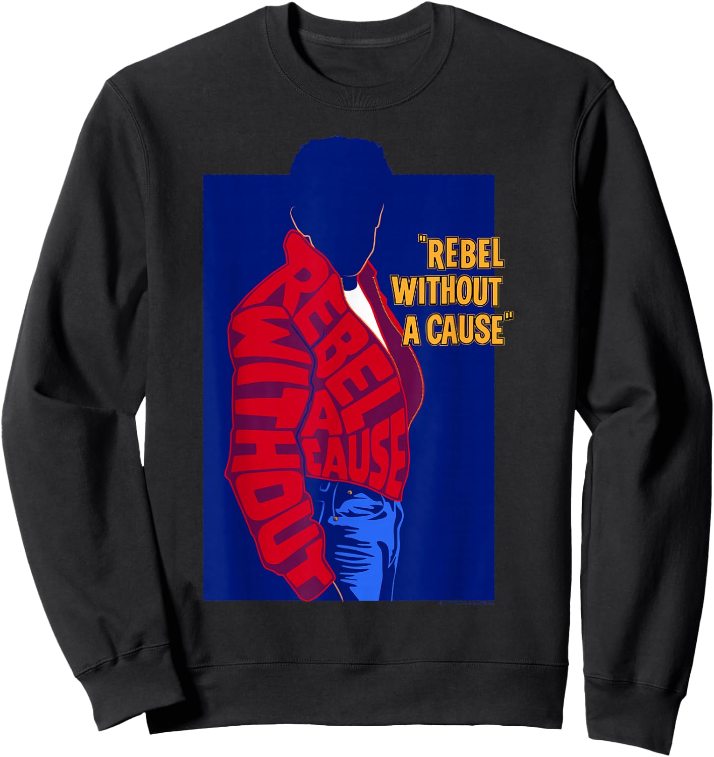 WB100 Rebel Without A Cause James Dean Red Jacket Vintage Sweatshirt - Sweatshirt | Black
