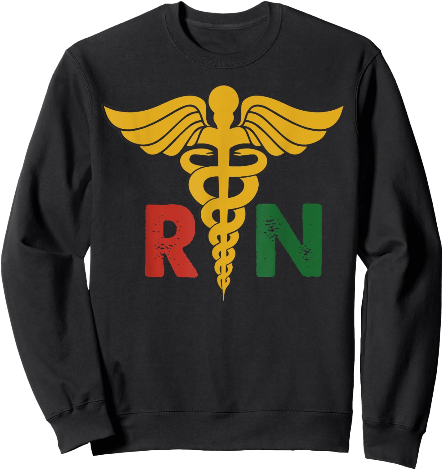 RN Nurse Black History Juneteenth Pride Afro girls African Sweatshirt - Sweatshirt | Black