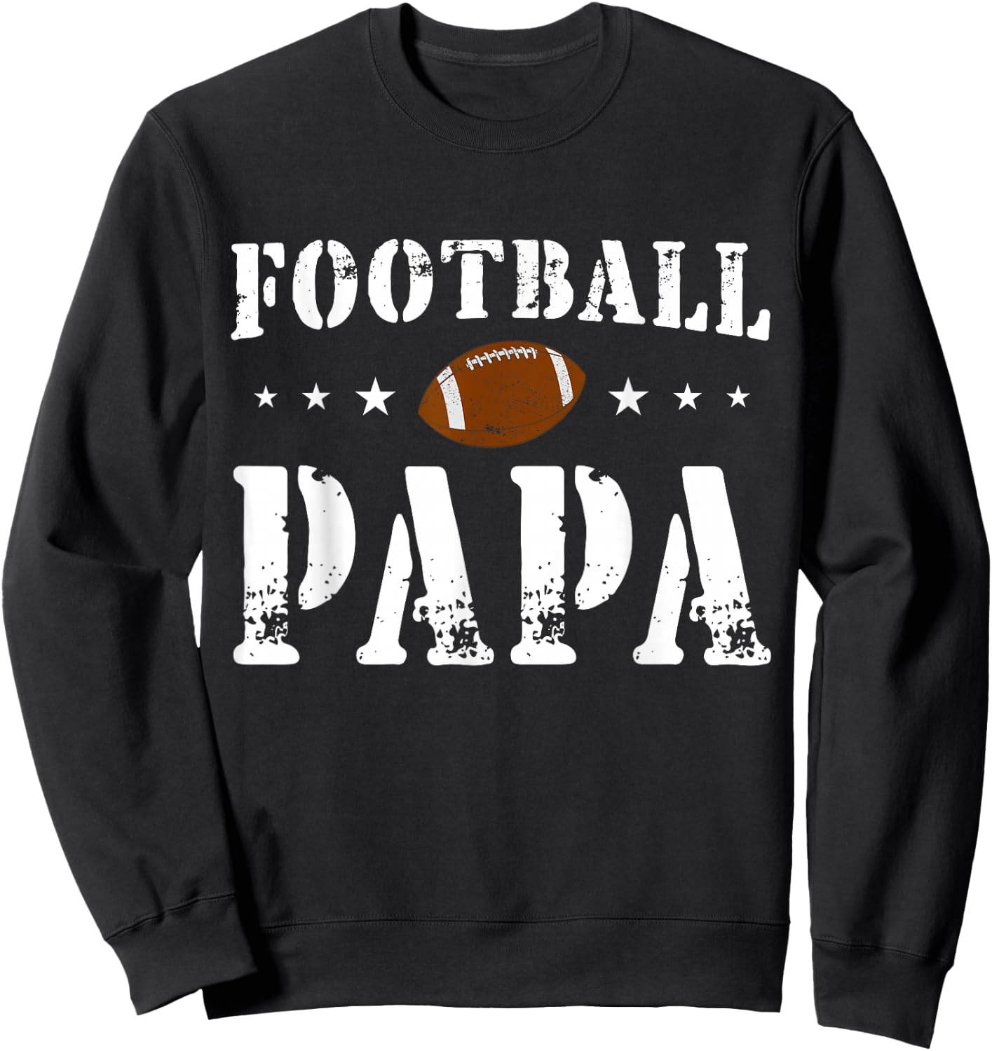 Vintage American Papa Football Sweatshirt - Sweatshirt | Black
