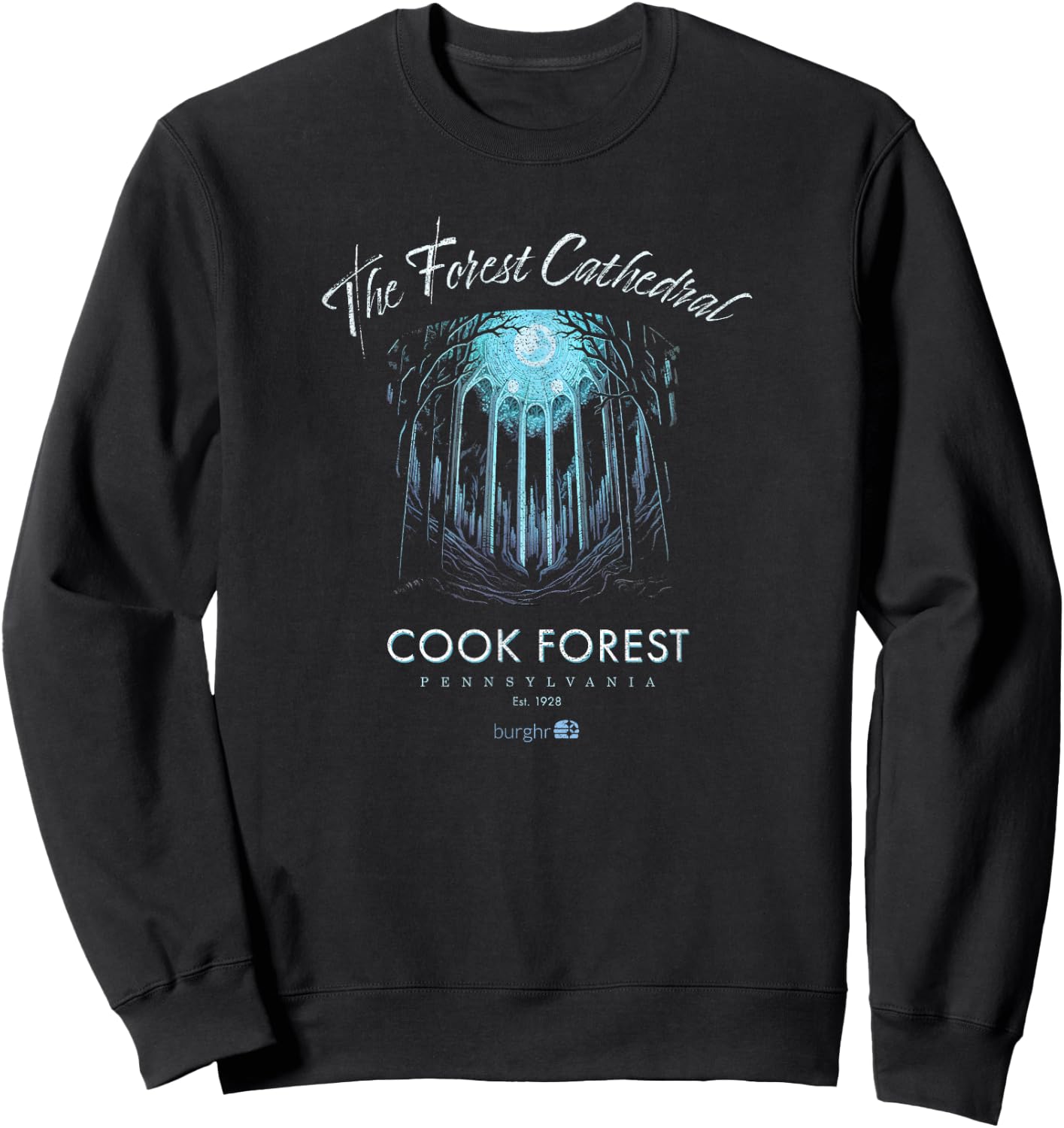 Cook Forest - Cathedral Forest Sweatshirt - Sweatshirt | Black