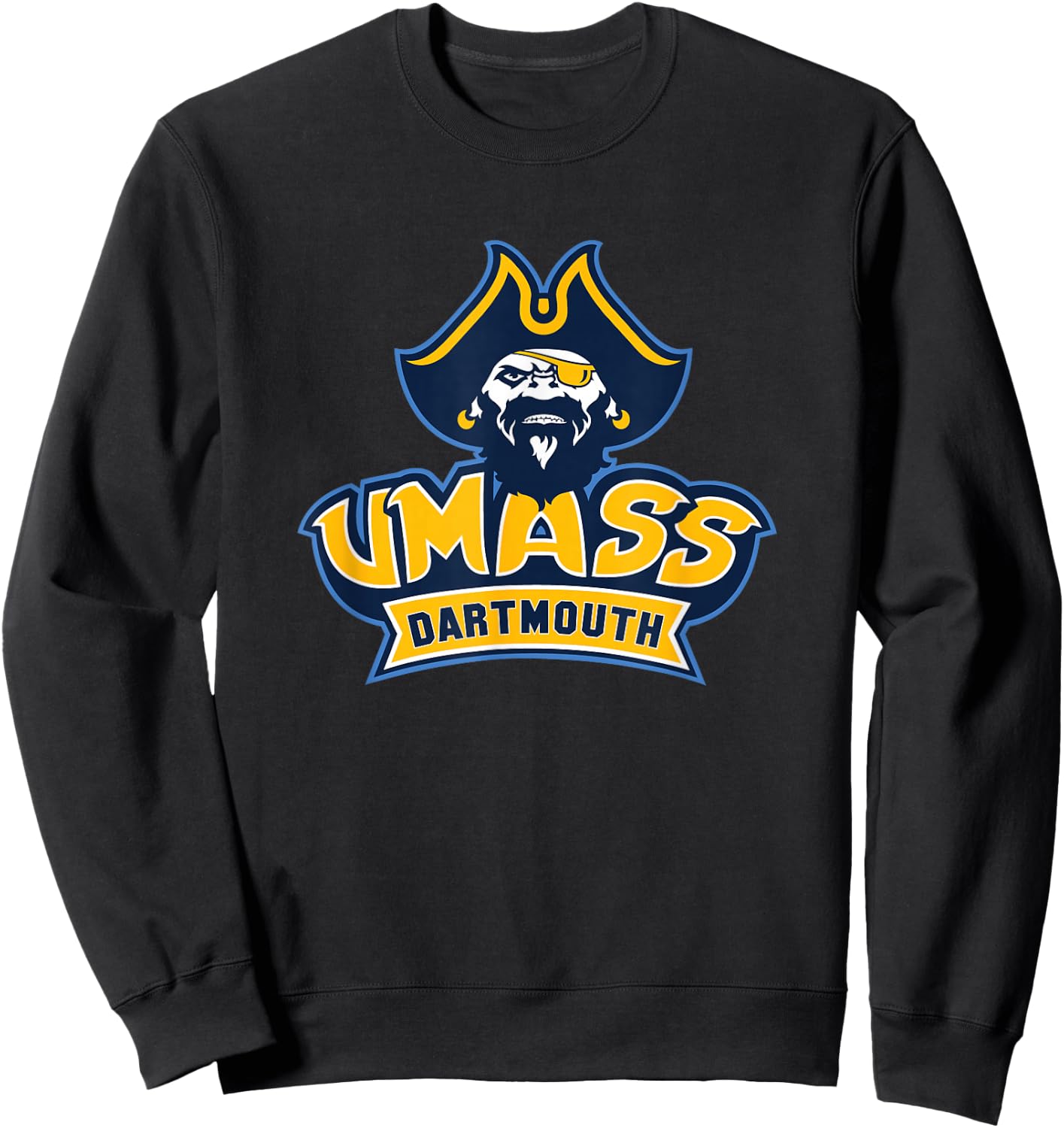 UMass Dartmouth Corsair | Official Licensed NCAA | PPMASD03 Sweatshirt - Sweatshirt | Black