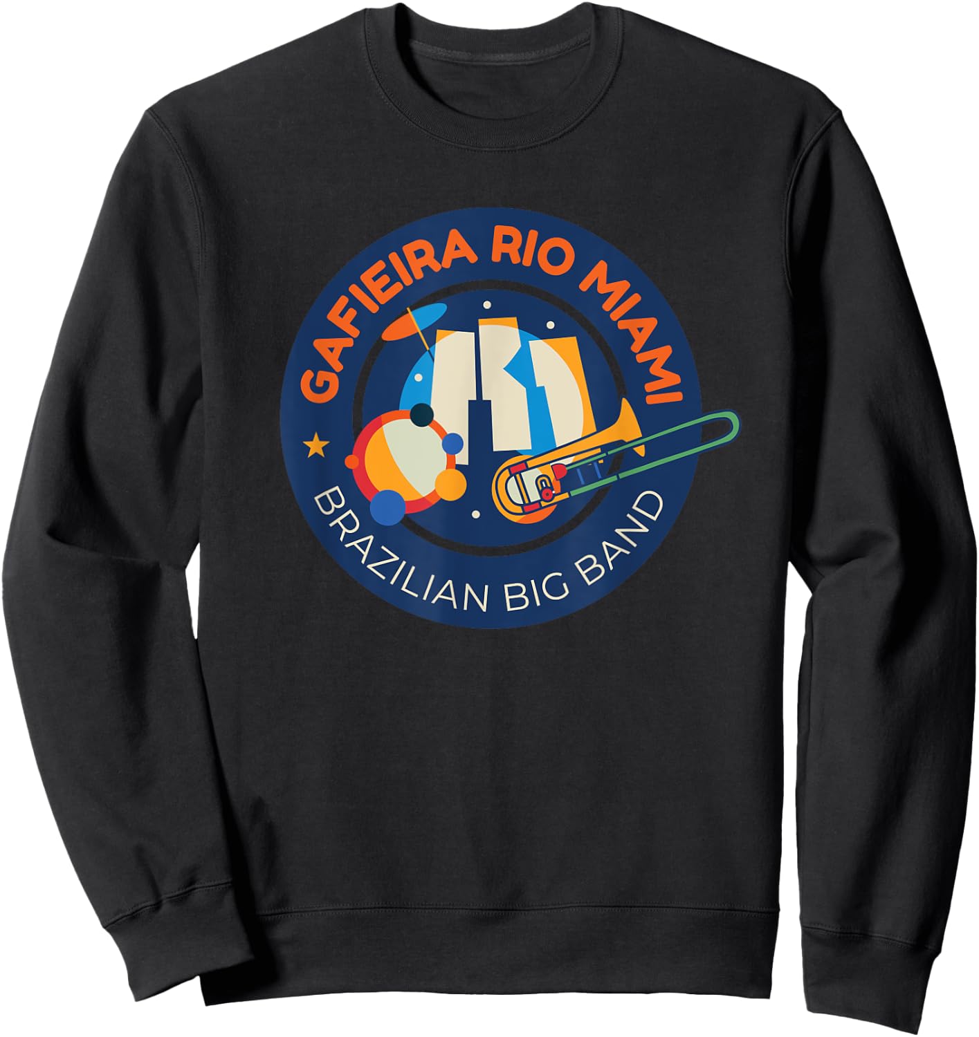 Gafieira Rio Miami Big Band From Miami Florida Sweatshirt - Sweatshirt | Black