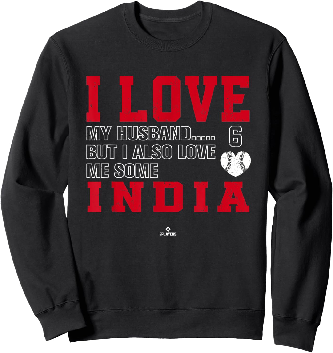 Love Me Some India Jonathan India Cincinnati MLBPA Sweatshirt - Sweatshirt | Black