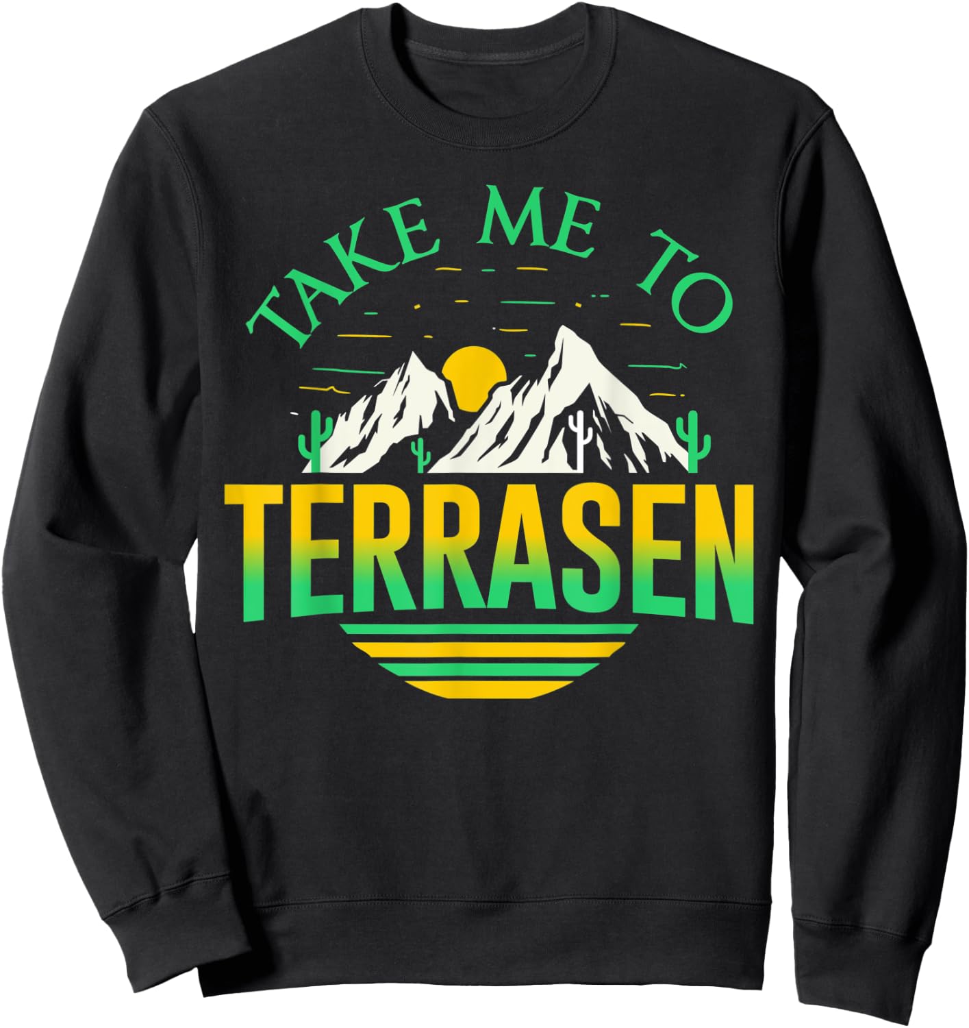 Take Me To Terrasen Nature Adventure Hiking Sweatshirt - Sweatshirt | Black