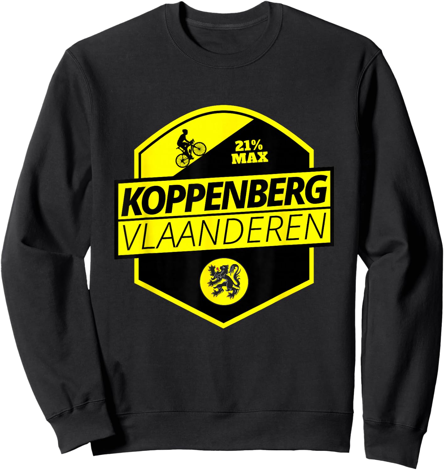Koppenberg Cycling In Flanders Belgium Cobbled Climb Cyclist Sweatshirt - Sweatshirt | Black