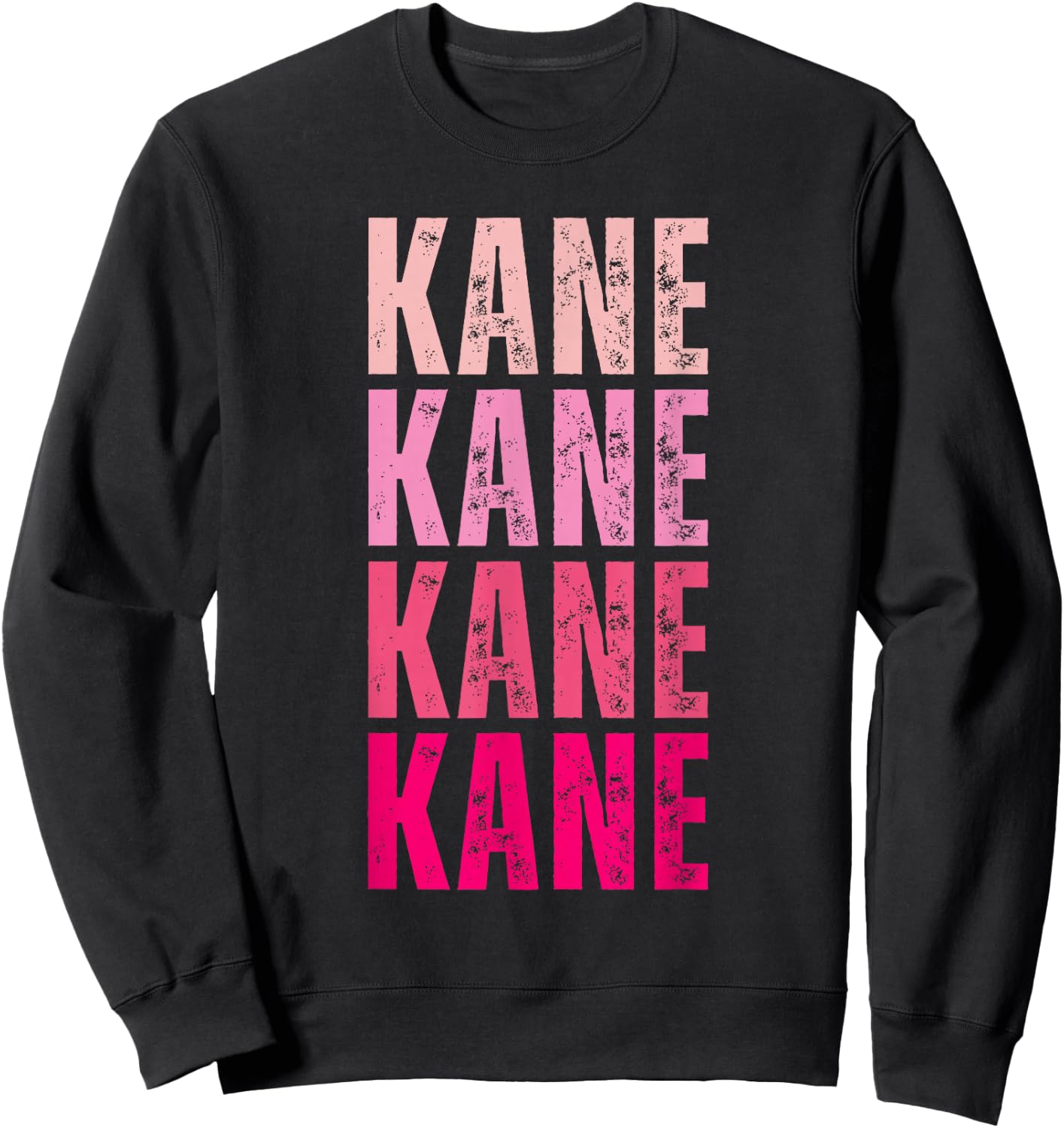 Vintage Kane First Name Boy Kids Personalized Girl 80's Sweatshirt - Sweatshirt | Black