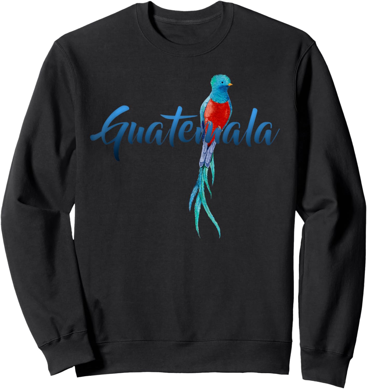 Guatemala Quetzal Parrot Guatemalan Birdwatcher Sweatshirt - Sweatshirt | Black
