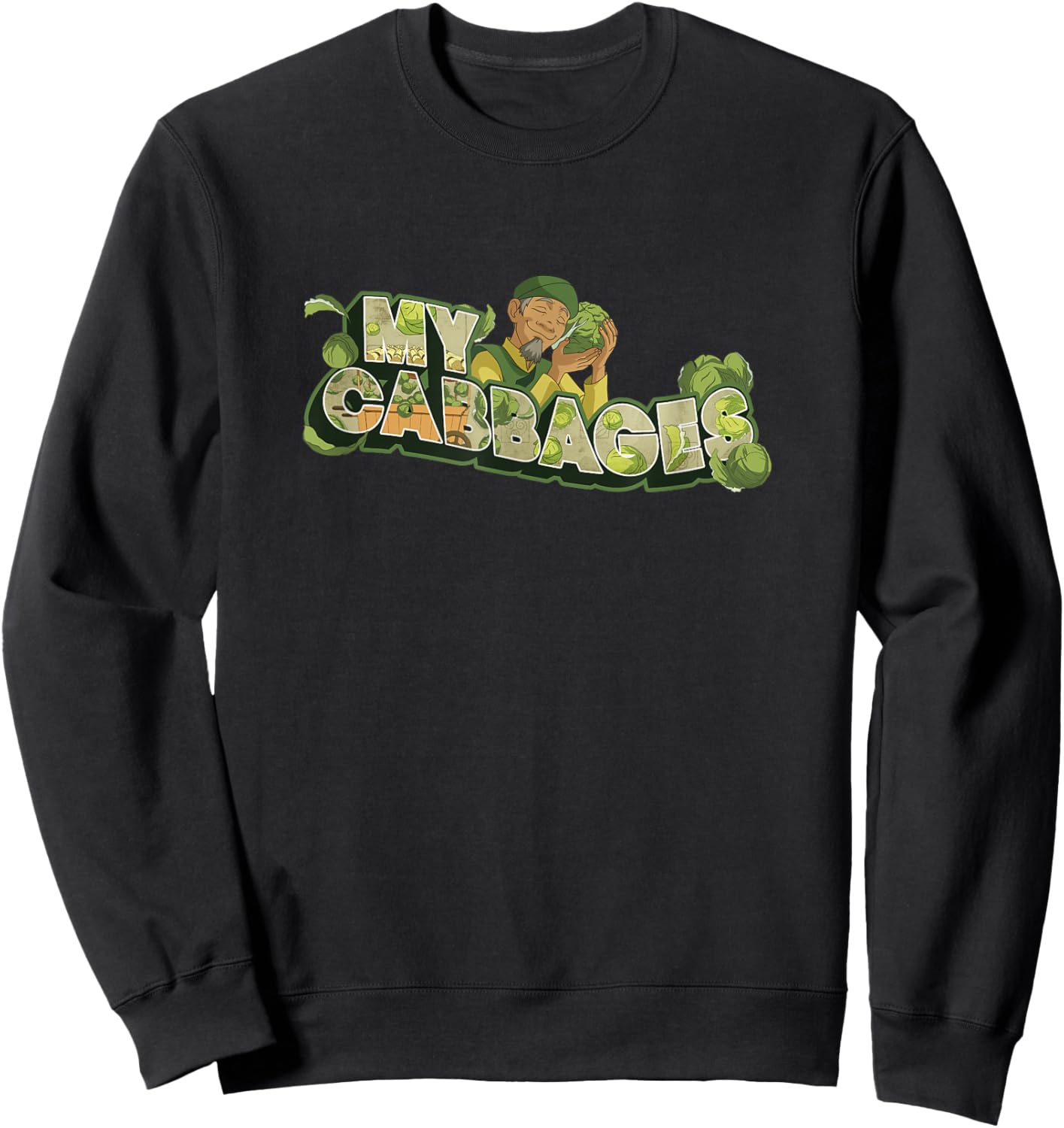 Avatar: The Last Airbender Cabbage Merchant My Cabbages Sweatshirt - Sweatshirt | Black