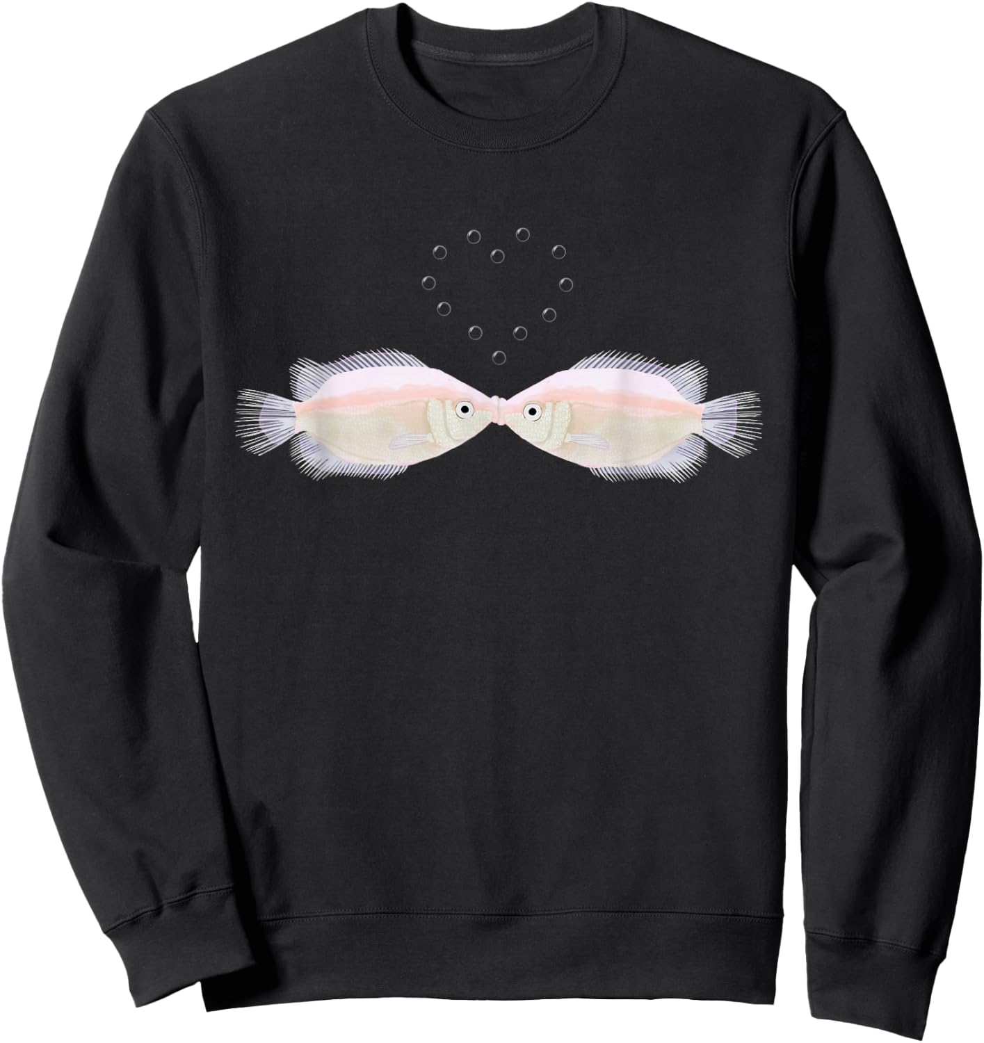 Kissing Fish Sweatshirt - Sweatshirt | Black