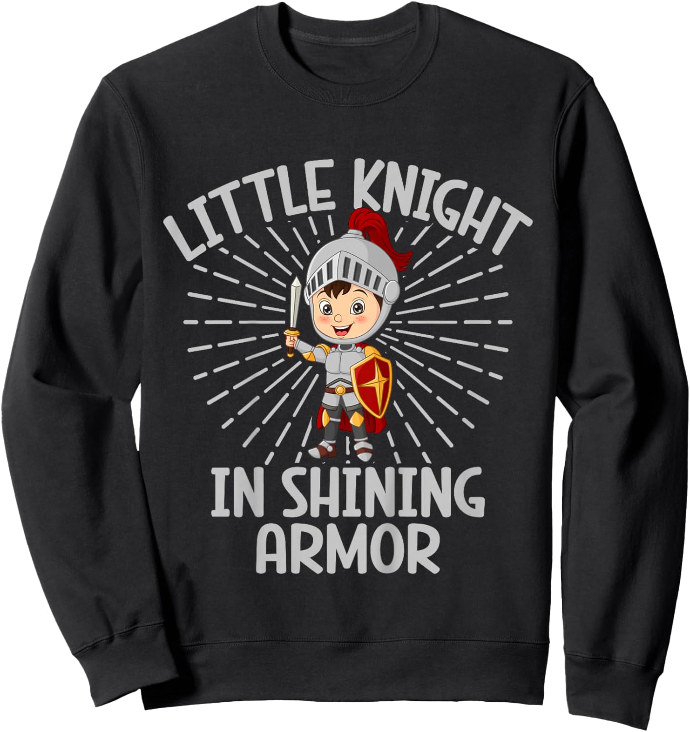 Little Knight in Shining Armor Knight Sweatshirt - Sweatshirt | Black