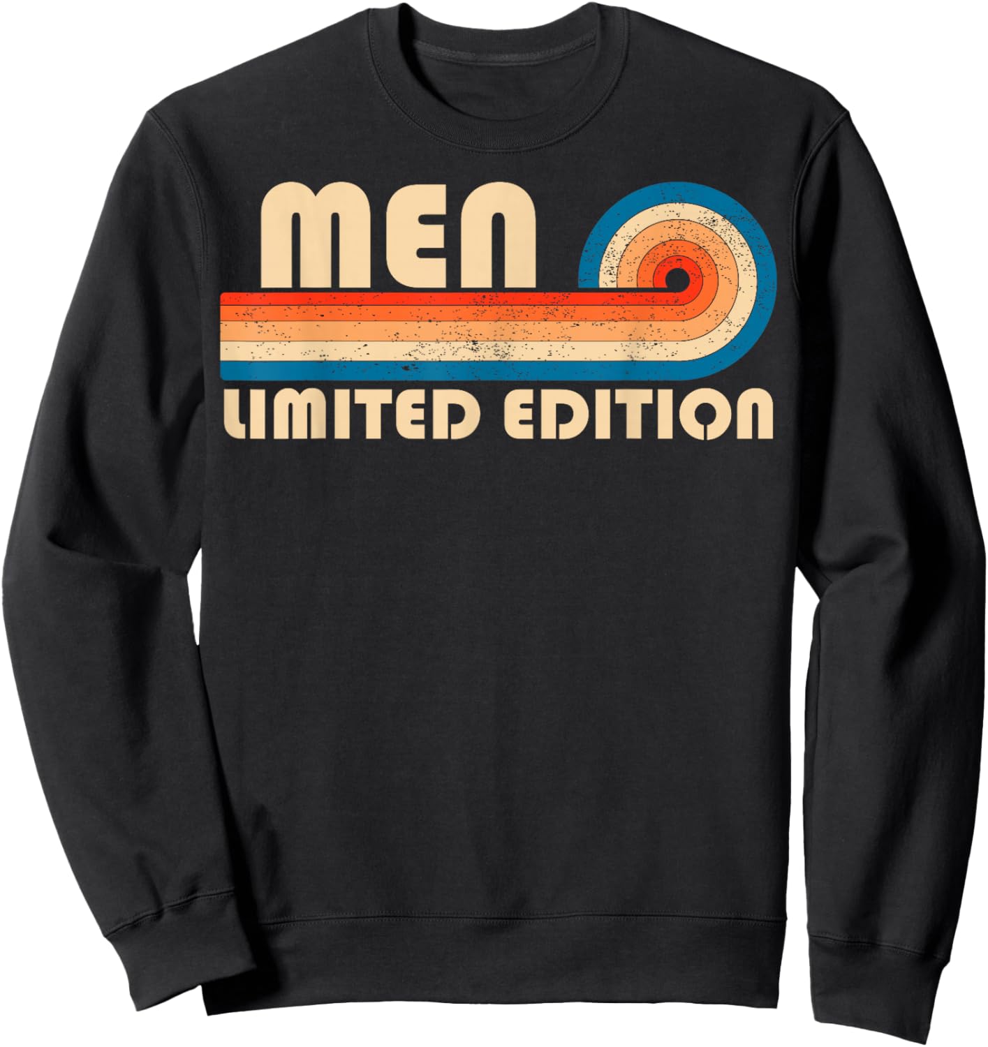 MEN Surname Retro Vintage 80s 90s Birthday Reunion Sweatshirt - Sweatshirt | Black