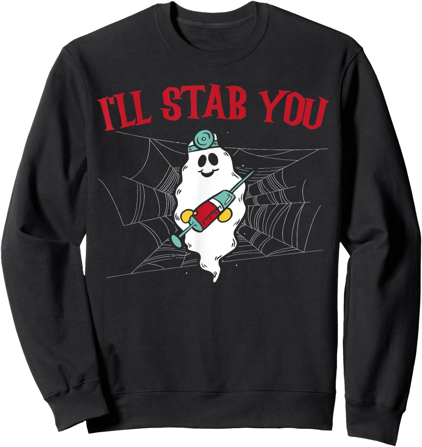 Medical Halloween Trick Or Treat Healthcare Doctor Nurse Sweatshirt - Sweatshirt | Black
