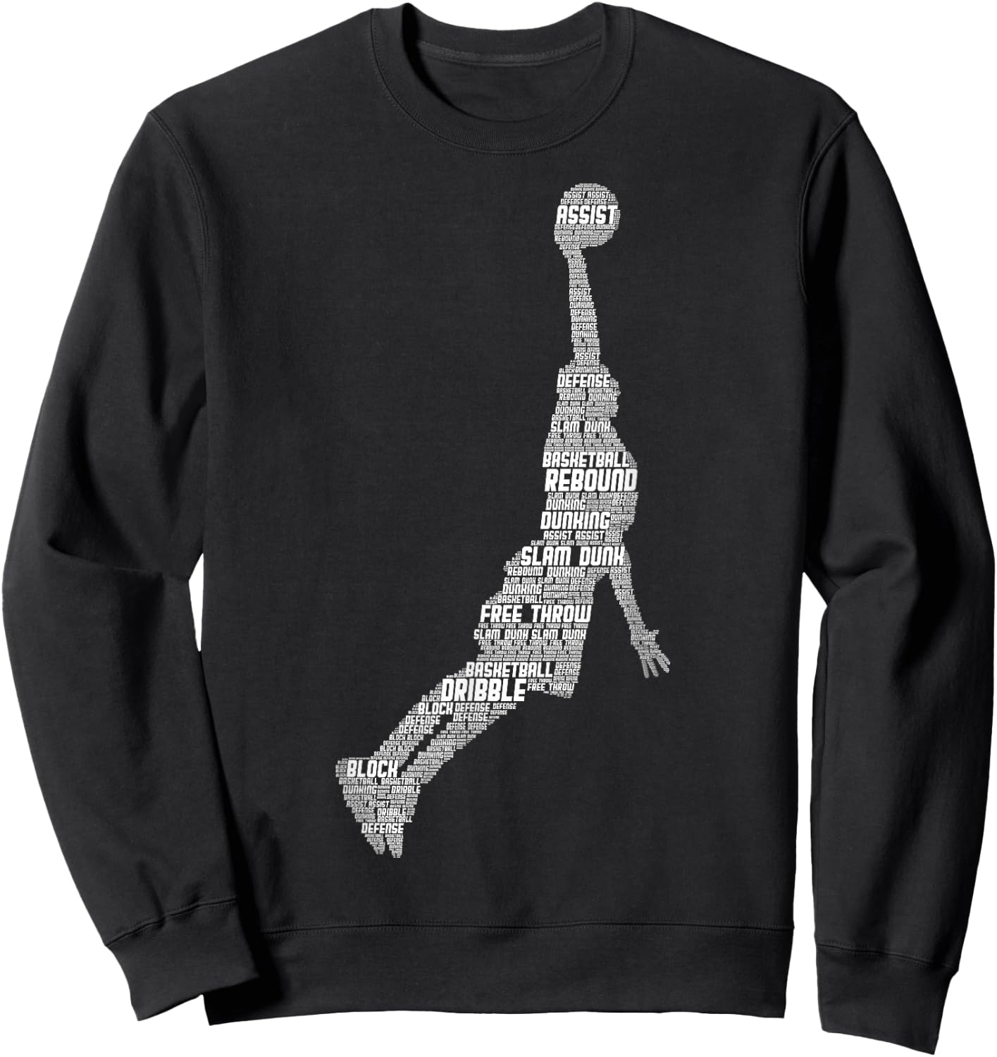 Basketball Basketball Boys Men Children Sweatshirt - Sweatshirt | Black
