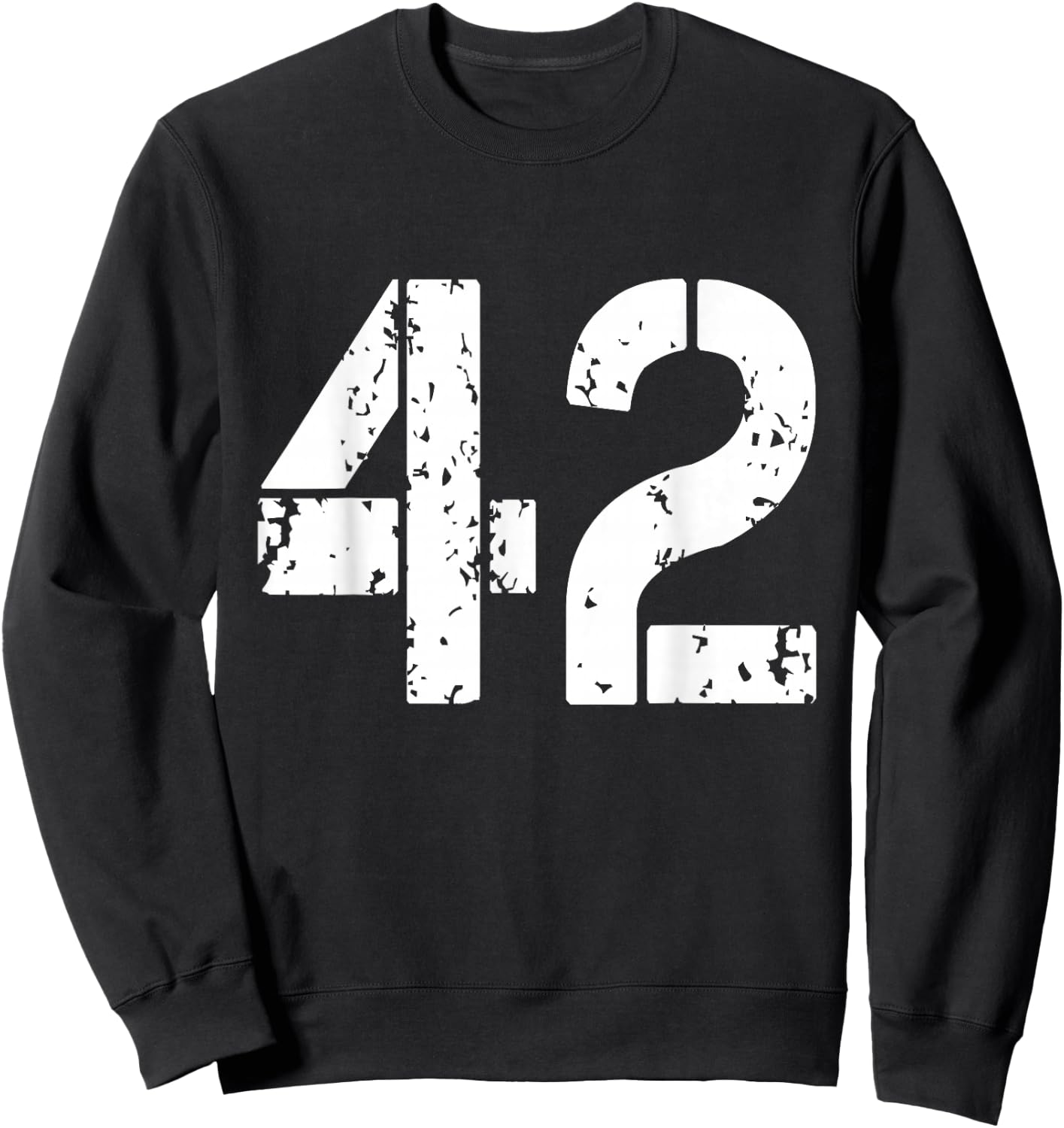 Number 42 Varsity Team - 42th Birthday & 42 Years Old Sweatshirt - Sweatshirt | Black