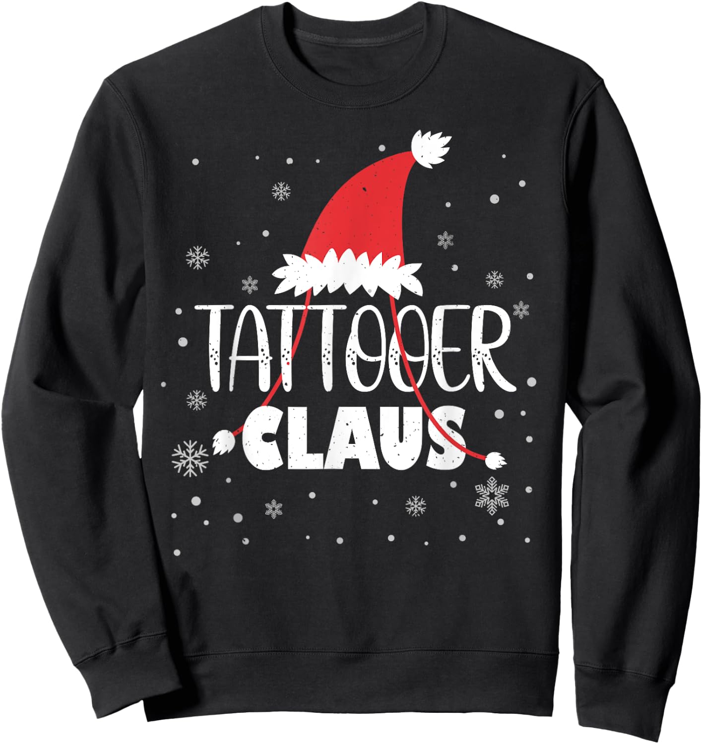 Tattooer Claus Santa Christmas Tattoo Artist Sweatshirt - Sweatshirt | Black