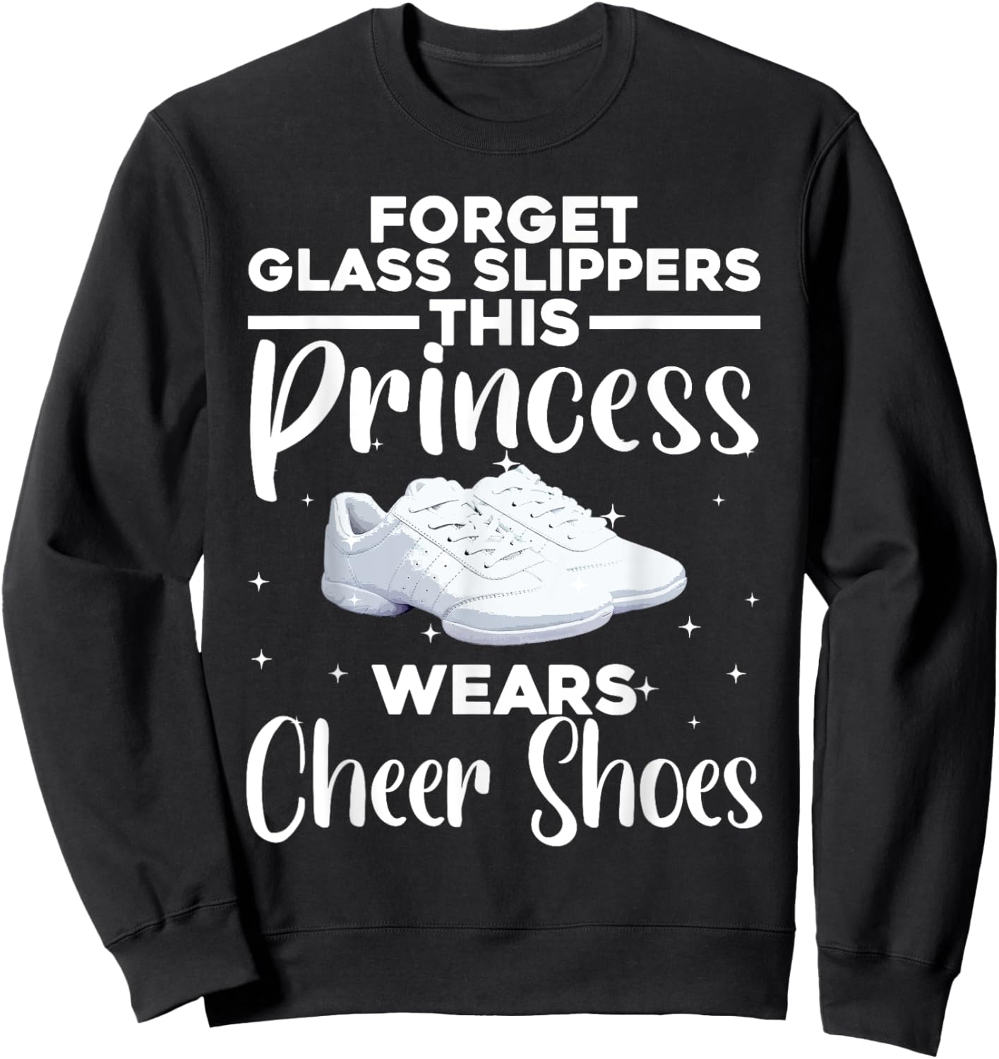Funny Cheerleader Design for Girls Women Cheerleading Lovers Small Sweatshirt - Sweatshirt | Black