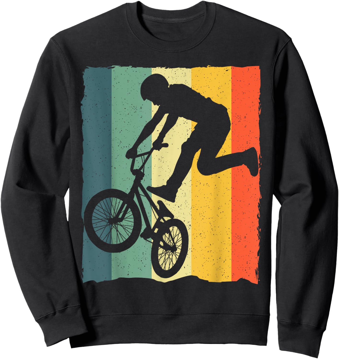 Cool Vintage BMX Women Boys Bike BMX Racing Riders Sweatshirt - Sweatshirt | Black