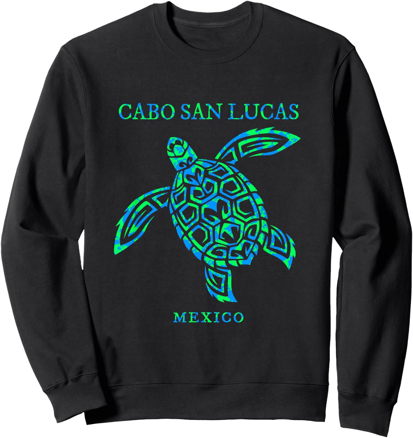 Cabo San Lucas Mexico Sea Turtle Boy Girl Vacation Souvenir Sweatshirt - Sweatshirt | Black