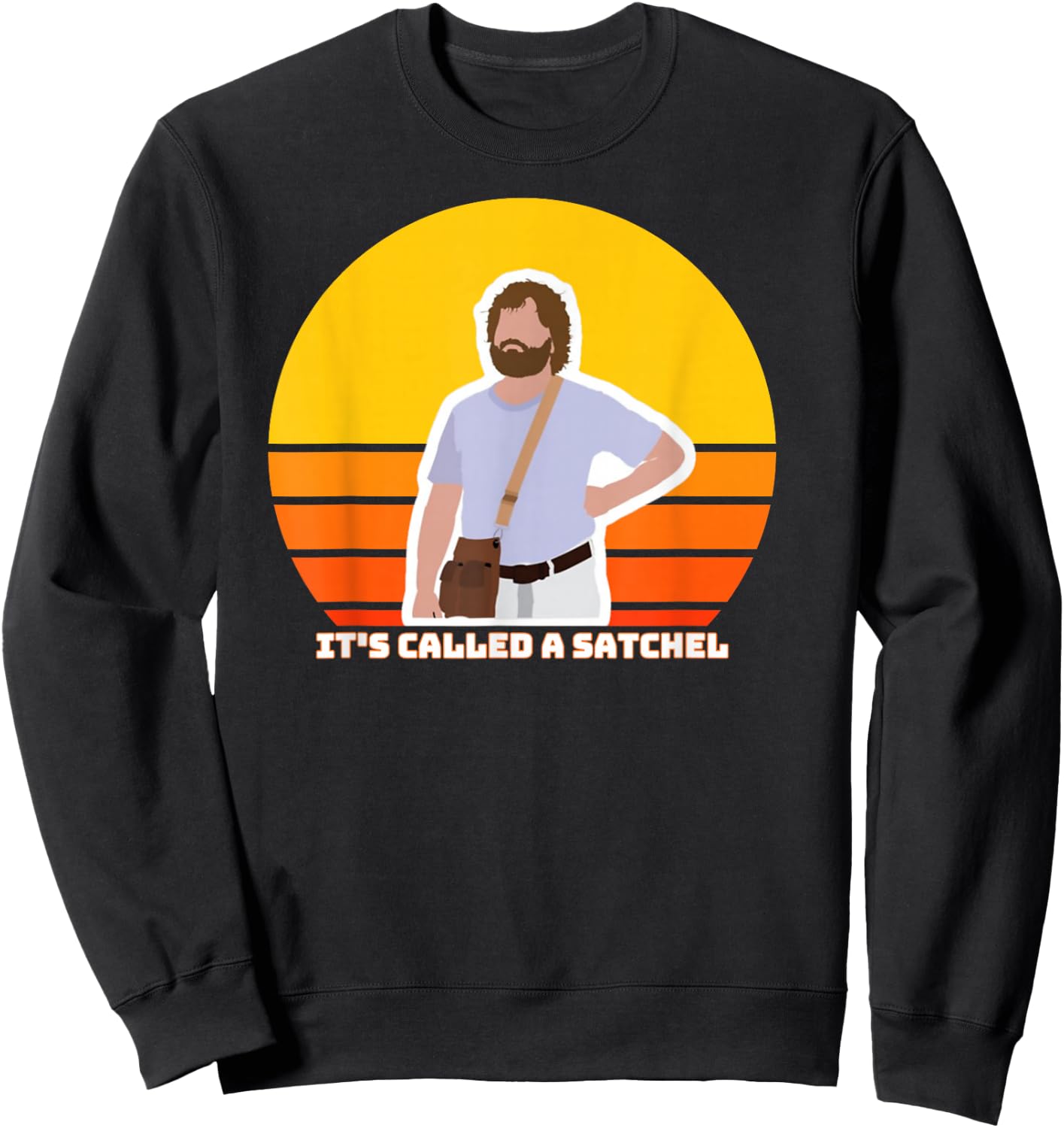 Hangover Movie, Classic Cinema, Funny Man's Satchel Shirt Sweatshirt - Sweatshirt | Black