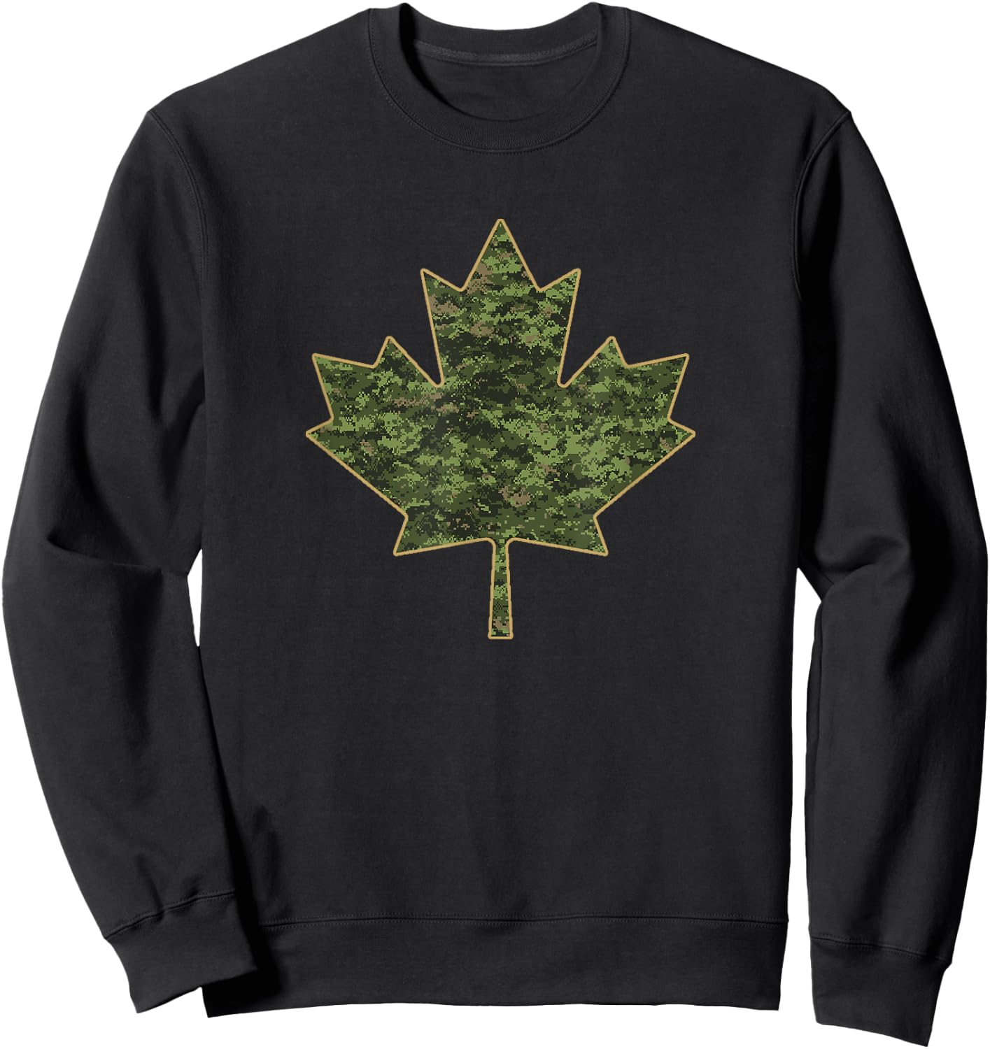 The Flag of Canada, Canadian Army Sweatshirt - Sweatshirt | Black