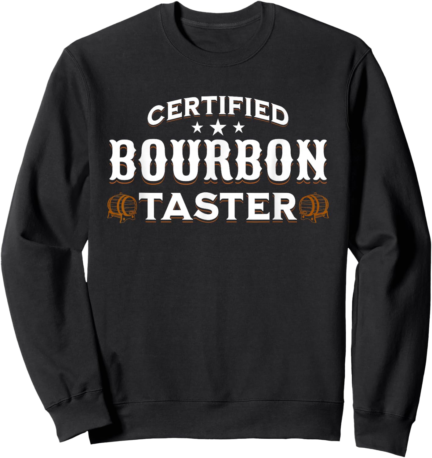 Vintage Certified Bourbon Taster for Whiskey Fan Sweatshirt - Sweatshirt | Black