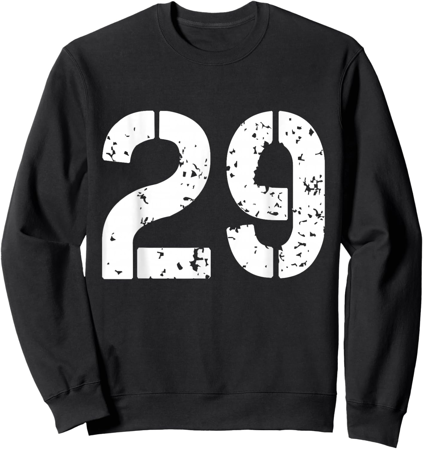 Number 29 Years Old Varsity Team 29th Birthday Graphic Sweatshirt - Sweatshirt | Black