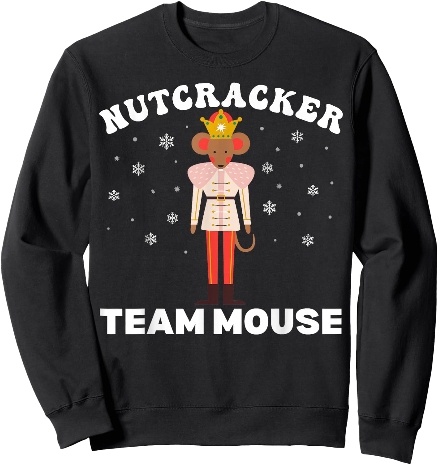 Team Mouse Nutcracker Christmas Dance Pajamas Kids Girls Sweatshirt - Sweatshirt | Black